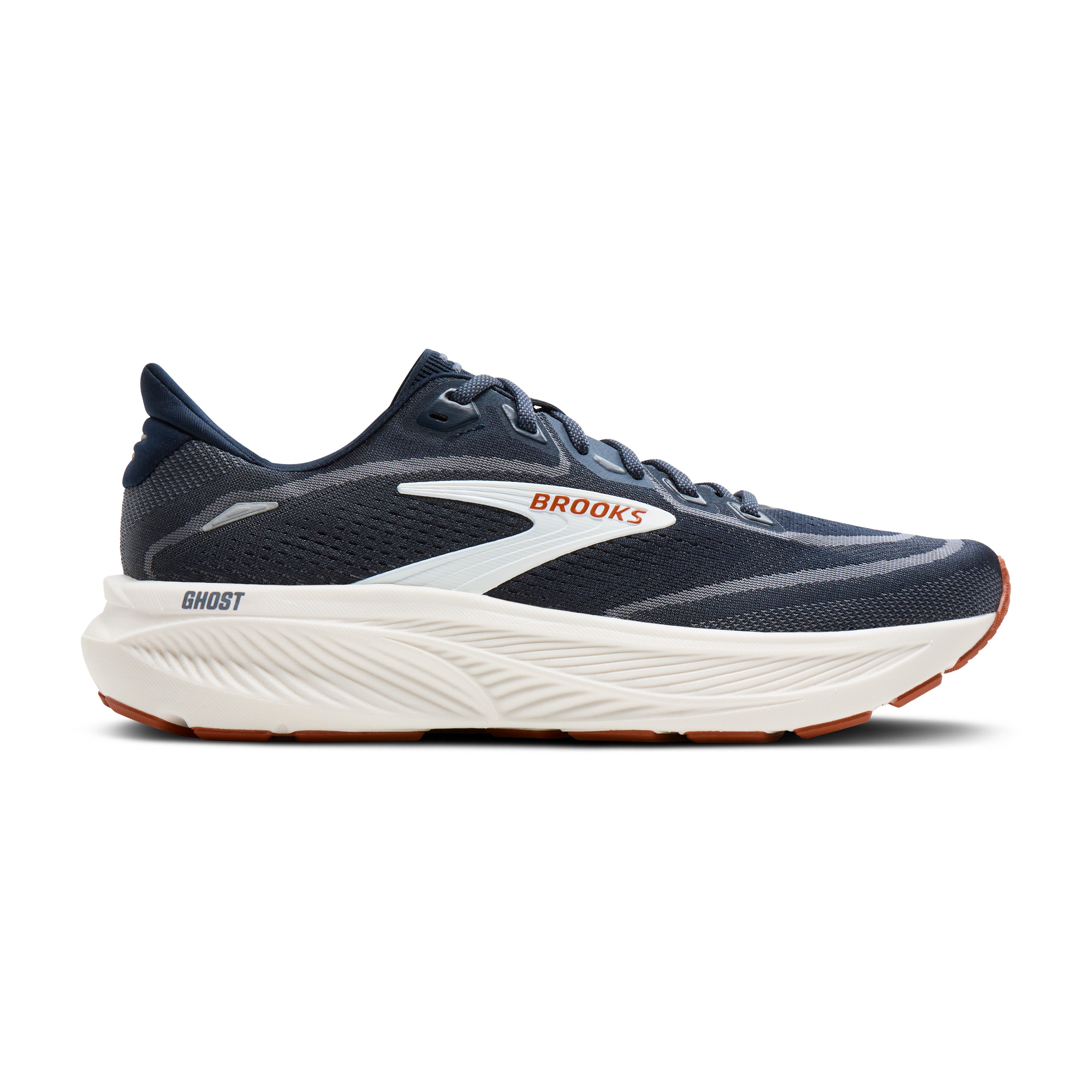 Brooks Men's Ghost 18 Footwear Brooks Navy Blazer/Red Earth/Blue-429 7.5 Medium-D
