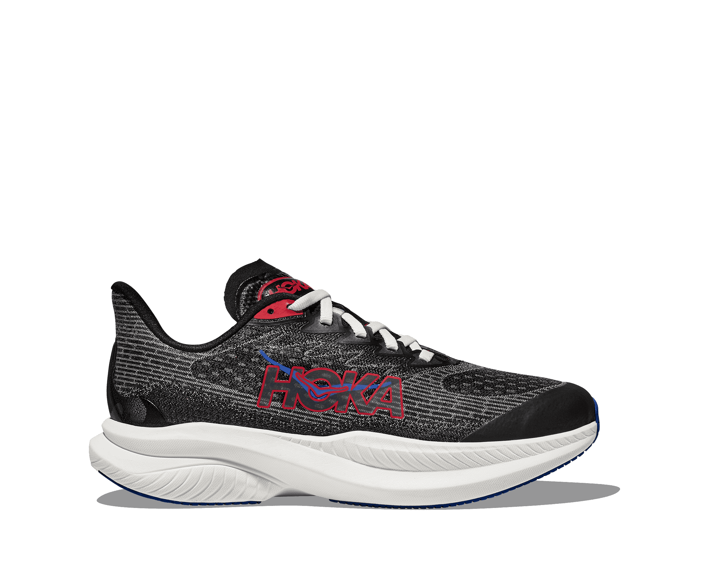 Hoka Kids' Mach 6 Footwear Hoka One One Black/Vermillion-BKVR 3.5