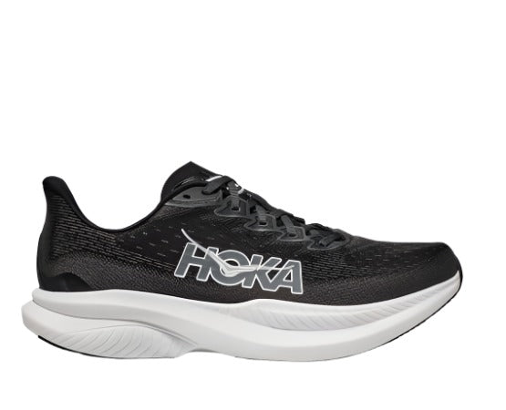 Hoka Men's Mach 6 Footwear Hoka One One Black/White-BWHT 10.5 Medium-D
