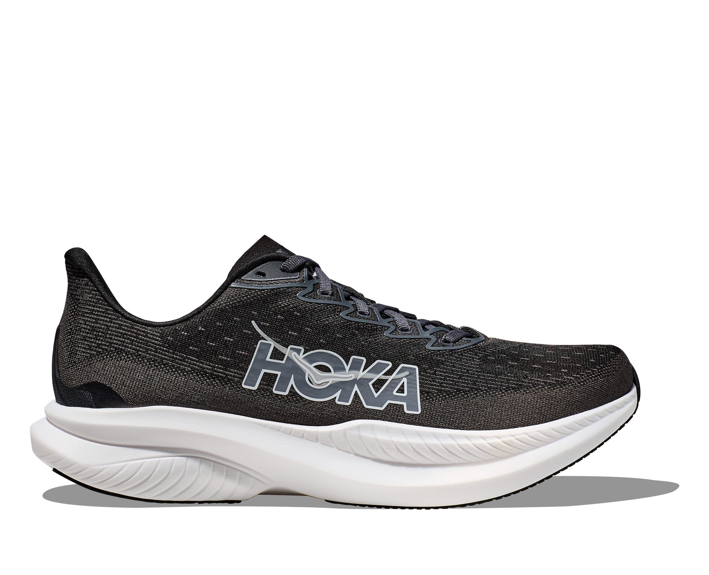 Hoka Men's Mach 6 Footwear Hoka One One Black/White-BWHT 10.5 Medium-D
