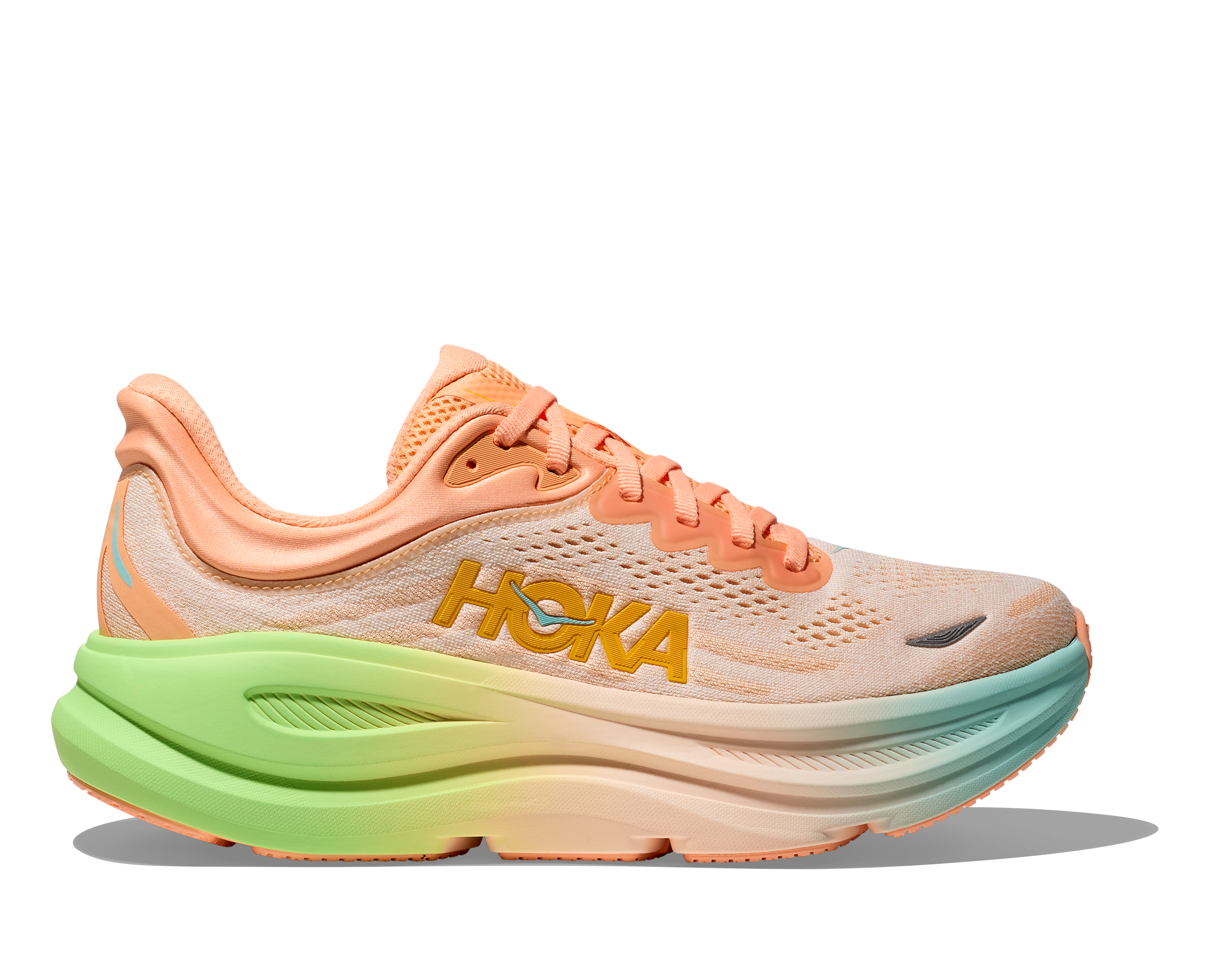 Hoka Women's Bondi 9 Footwear Hoka One One Frost/Pale Tangerine-FSTP 6 Medium-B
