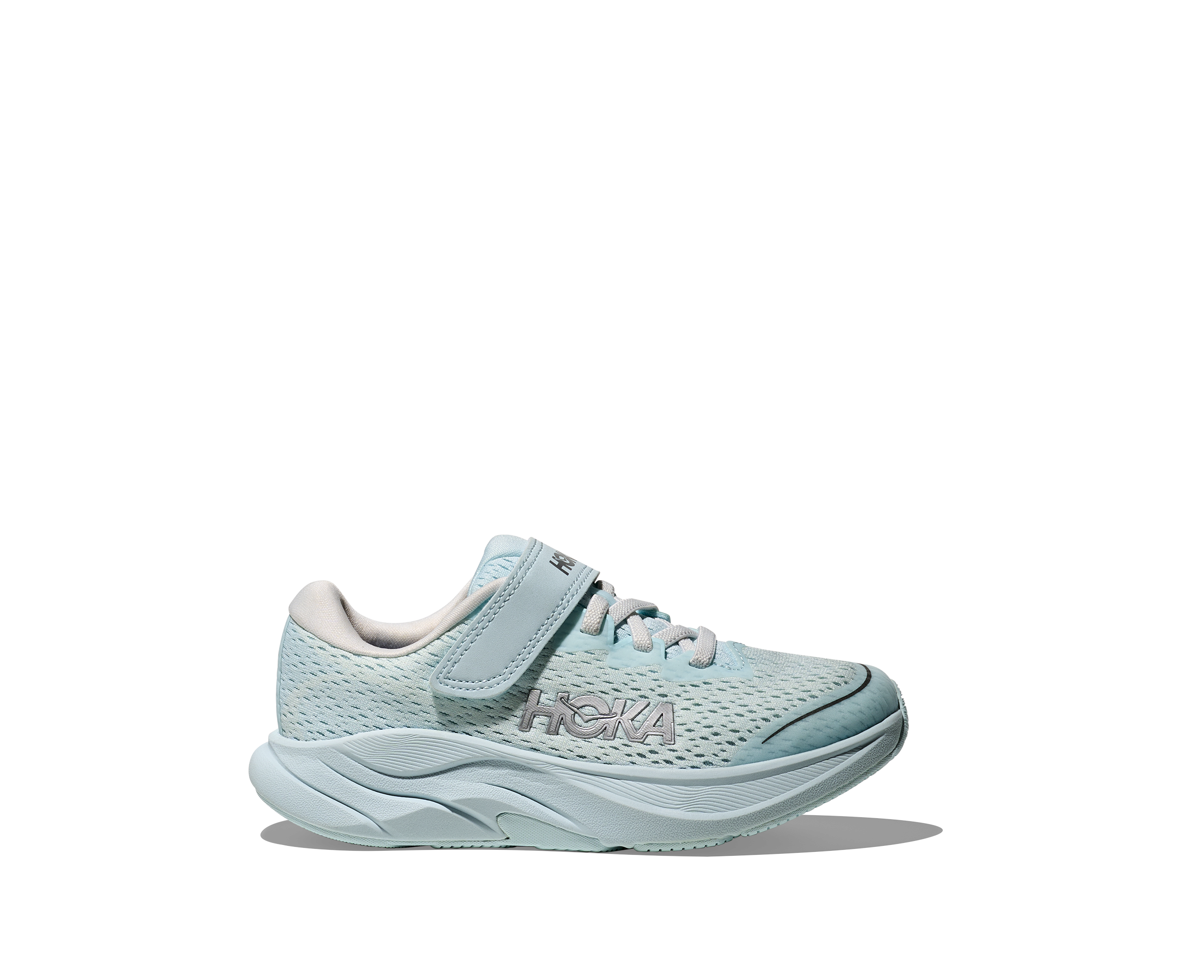 Hoka Kids' Rincon 4 (PS) Footwear Hoka One One Glimmering Blue/Silver-GBLS 10.5