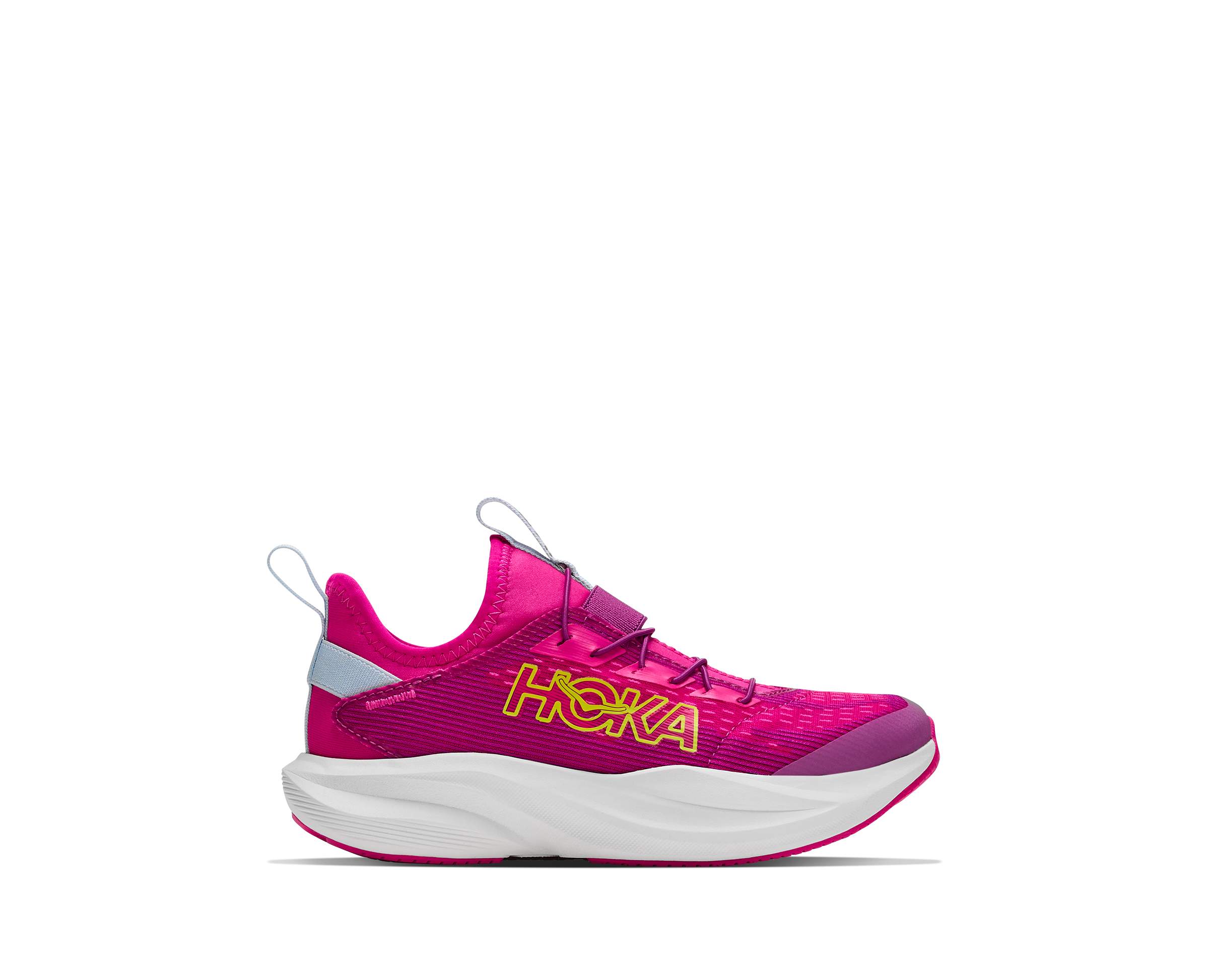 Hoka Little Kids Mach 7 Footwear Hoka One One Fuchsia /Neon Dragonfruit-FDR 12