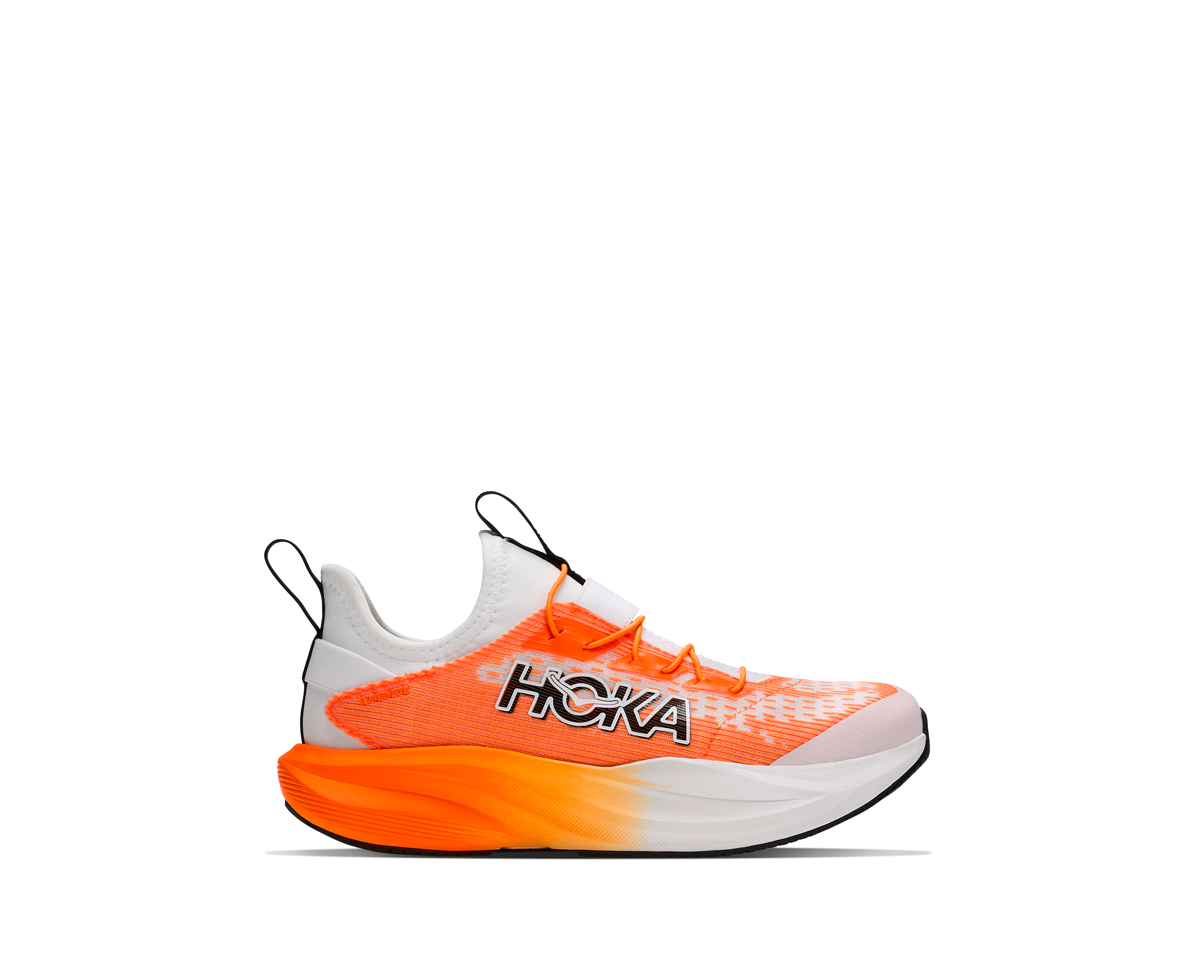 Hoka Little Kids Mach 7 Footwear Hoka One One Frost/Neon Tangerine-FNTN 12