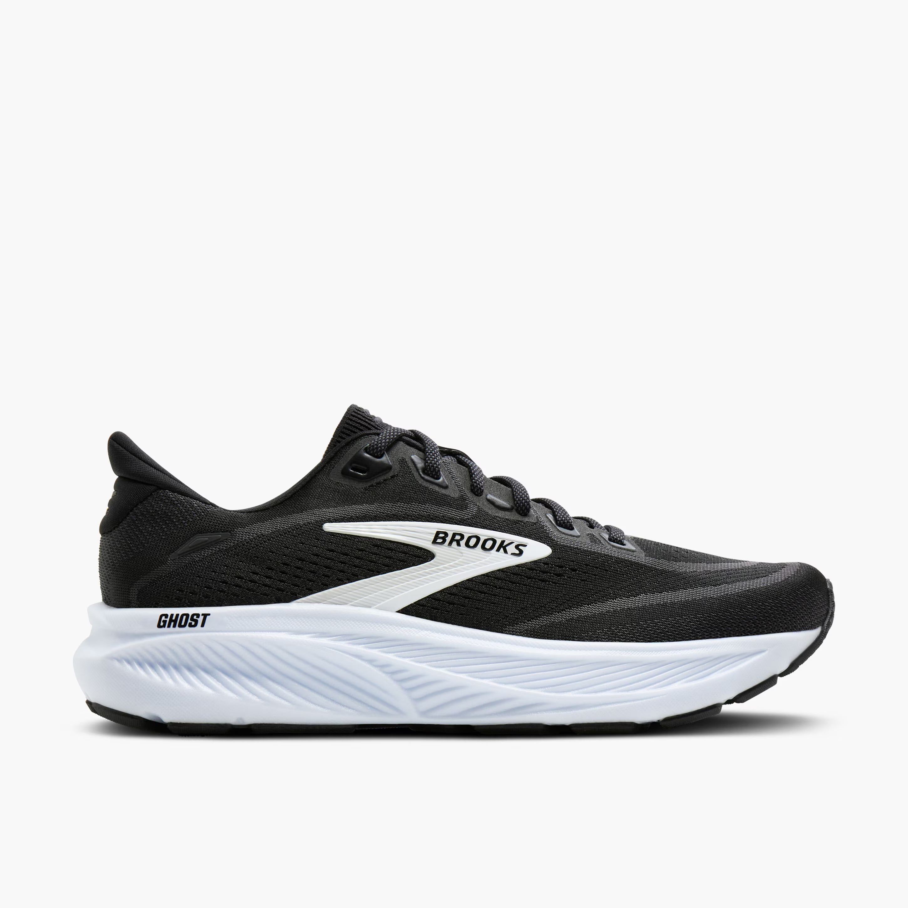 Brooks Women's Ghost 18 Footwear Brooks Black/Grey/White-090 5.5 Medium-B