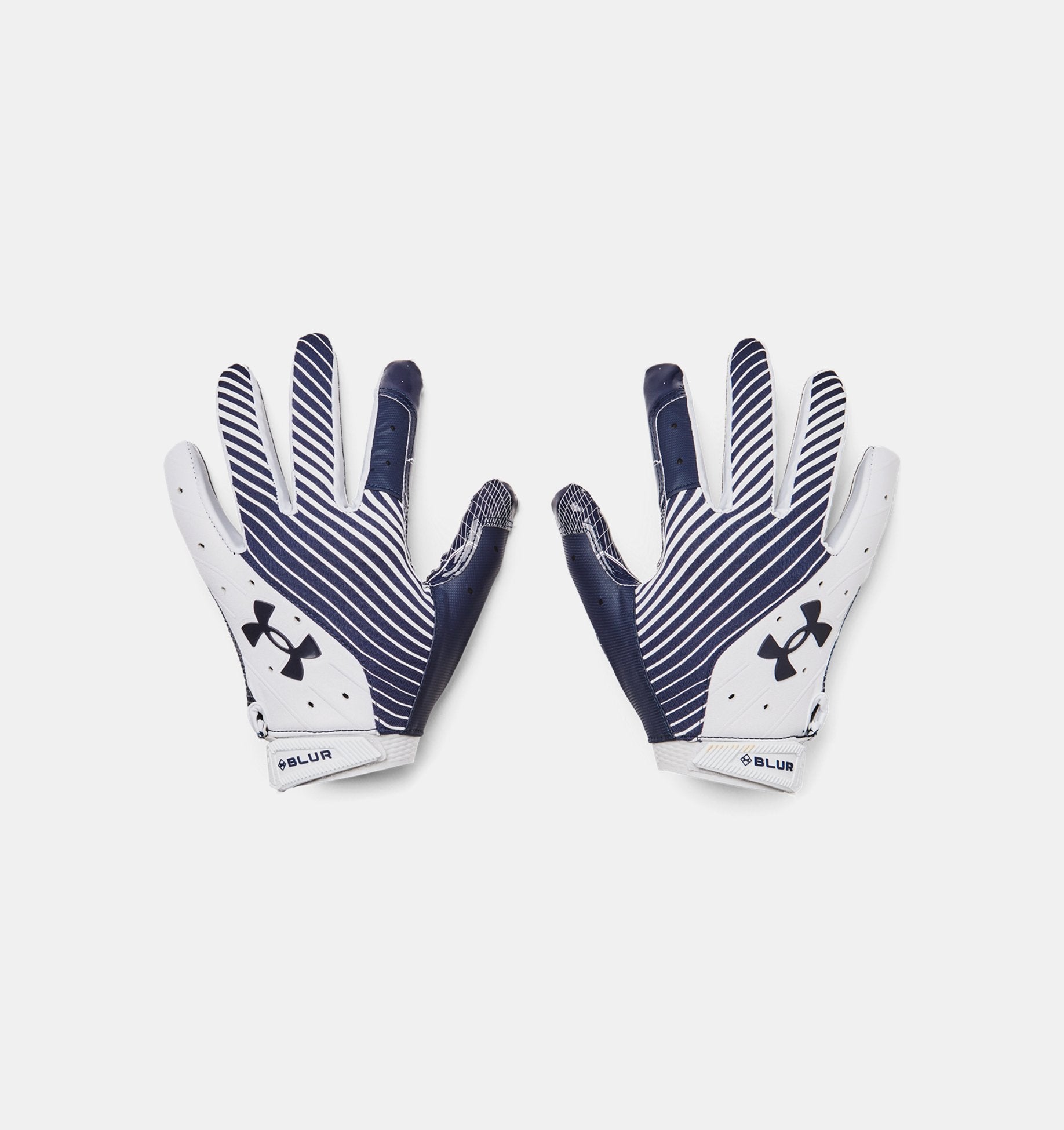 Under Armour Men's Blur Football Gloves Accessories Under Armour Midnight Navy/White-410 Small