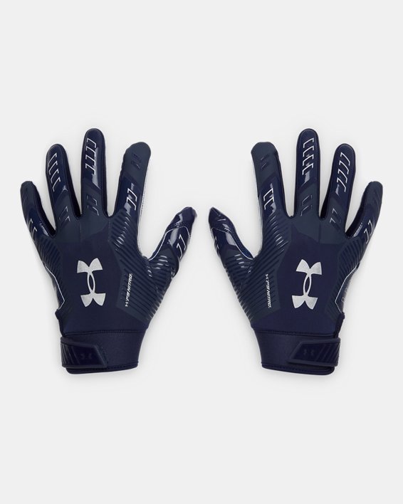 Under Armour Mern's F9 Nitro Football Gloves Accessories Under Armour Midnight Navy/Metallic SIlver-410 Small