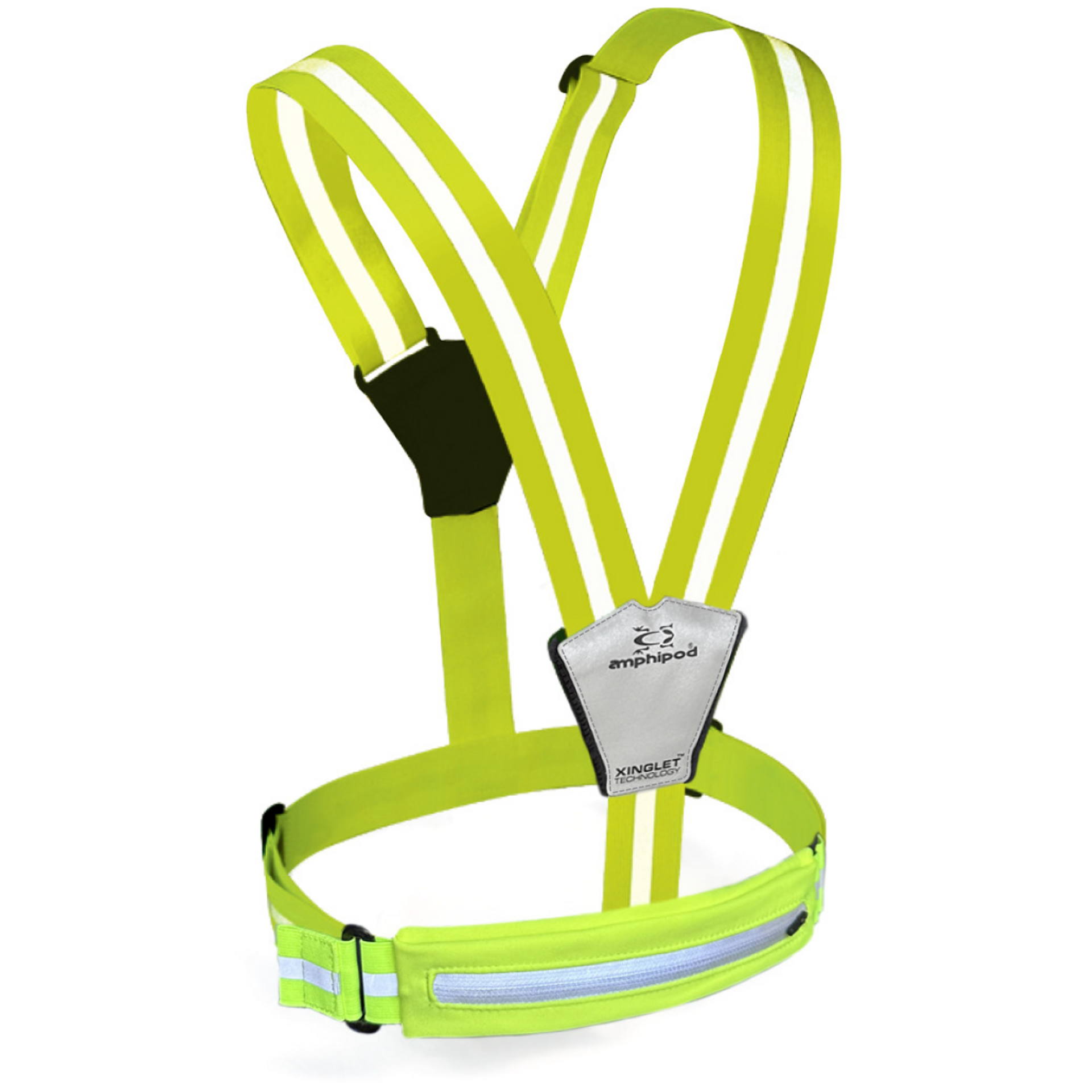 Amphipod Xinglet Pocket Luxe Reflective Vest Accessories AMPHIPOD, INC. Hi-Viz