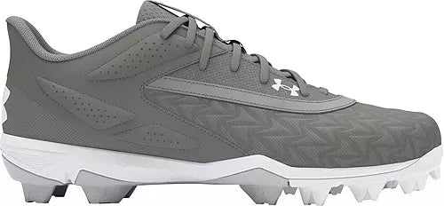 Under Armour Boys' Leadoff Low RM 3.0 Jr Baseball Cleats Footwear Under Armour Baseball Grey/White-102 11