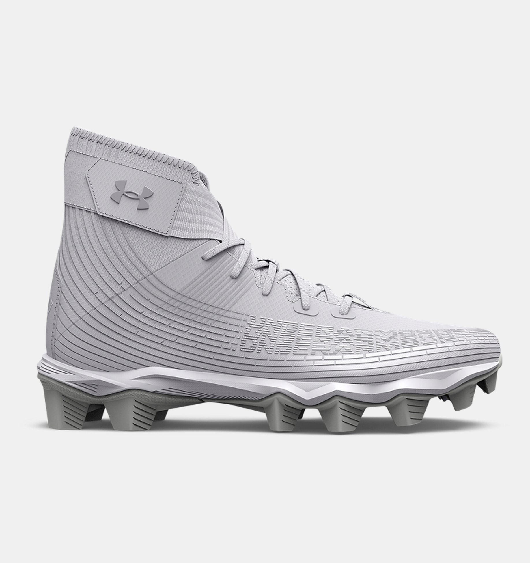 Under Armour Mens Highlight Franchise Footwear Under Armour White/Silver-101 6.5