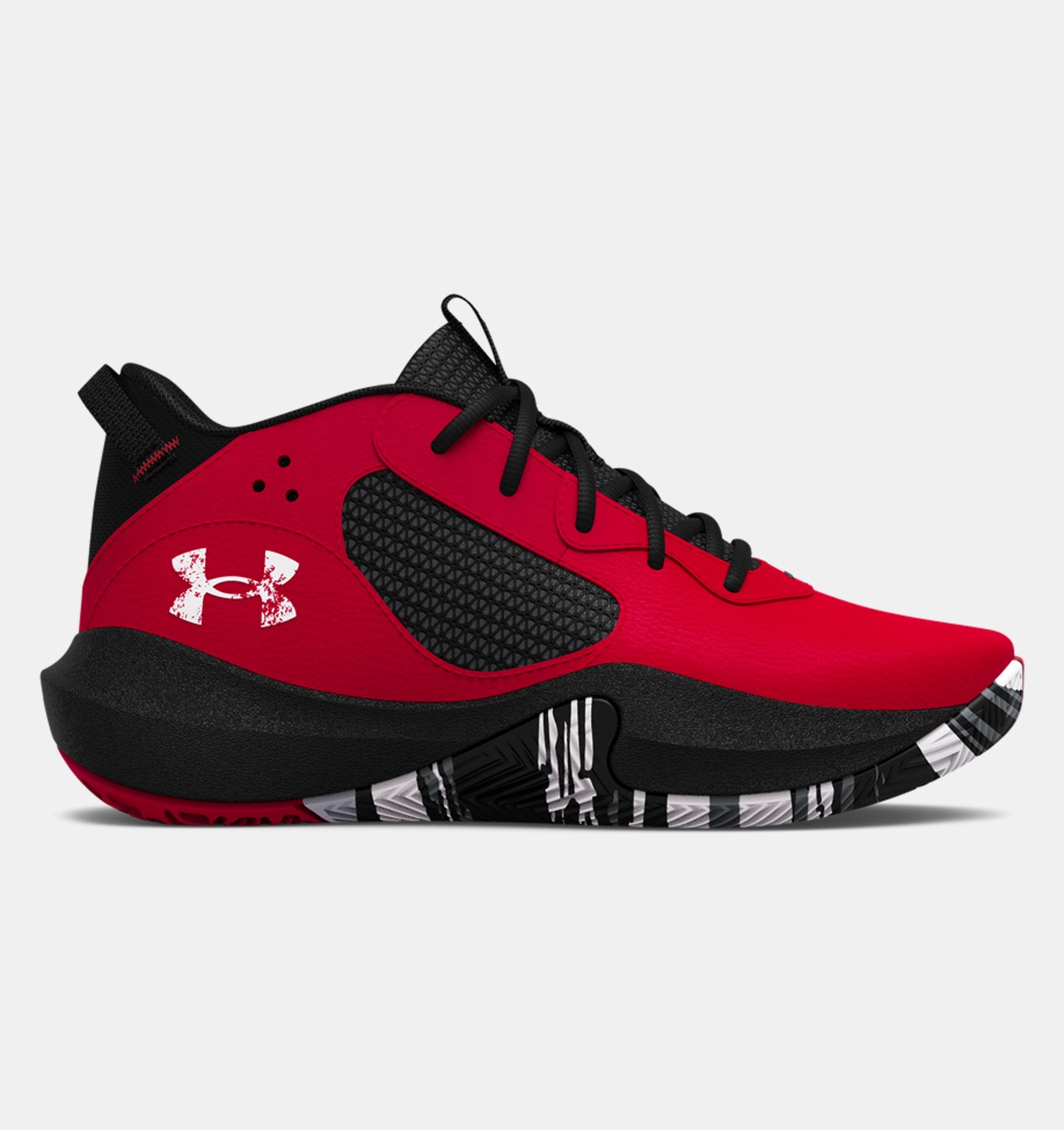 Under Armour Boys' Lockdown 6 (PS) Footwear Under Armour Red/Black/White-600 13