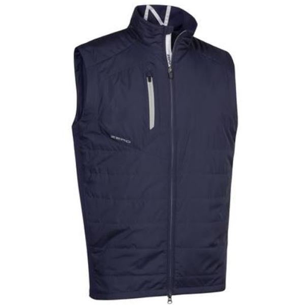 Zero Restriction Men's Z625 Quilted Vest Apparel Summit Golf Brands Navy Small