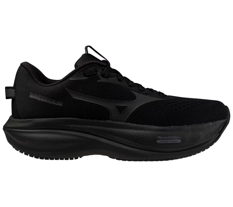 Mizuno Men's Wave Rider 30 Footwear Mizuno Black/Black-9090 9 Medium-D