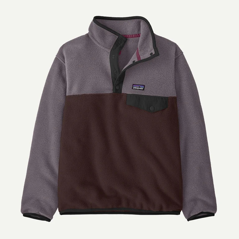 Patagonia Kids' Lightweight Synchilla® Snap-T® Fleece Pullover Apparel Patagonia Den Brown-DNBR Youth Small