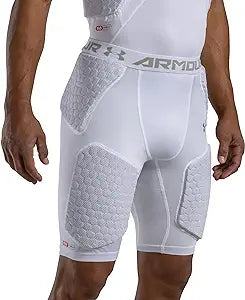 Under Armour Men's Gameday Armour 5-Pad Girdle Equipment United Sports Brands White Small