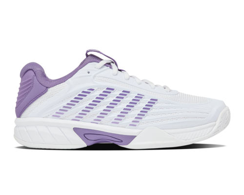 K Swiss Kids' Hypercourt Express 3 Footwear K-Swiss White/Purple Haze/Neon Lavender-163 1