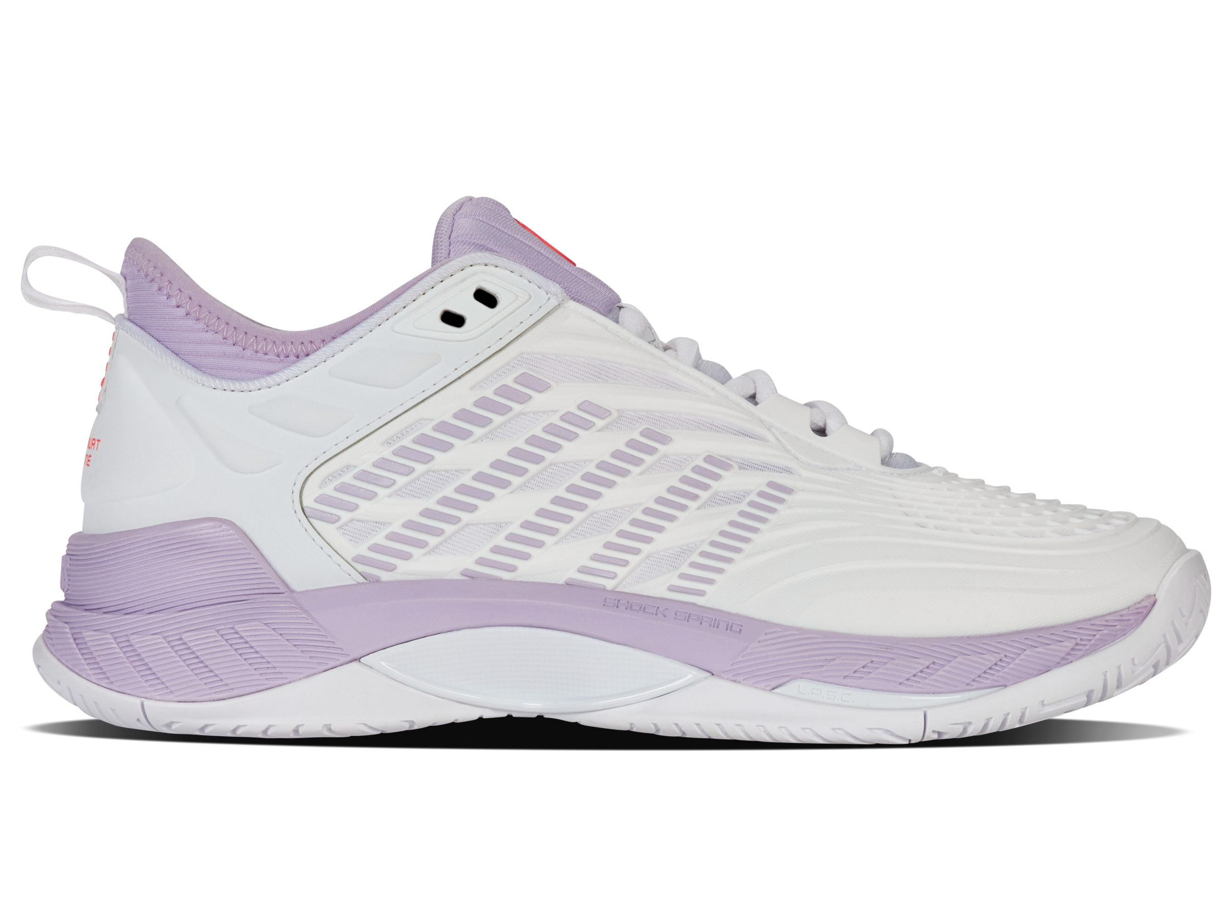 K-Swiss Women's Hypercourt Supreme 2 Footwear K-Swiss White/Orchid Petal/Neon Blaze-182 8.5
