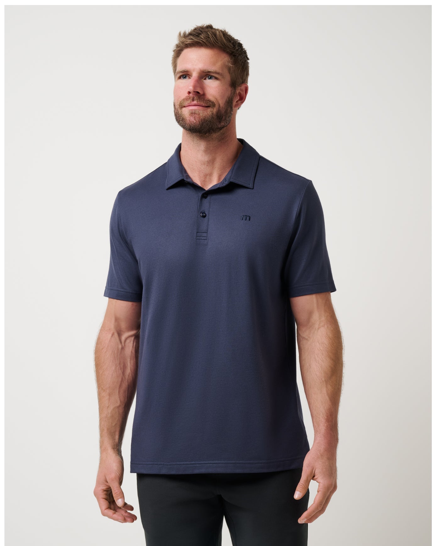 TravisMathew Men's Featherweight Performance Polo Apparel TravisMathew Total Eclipse Small