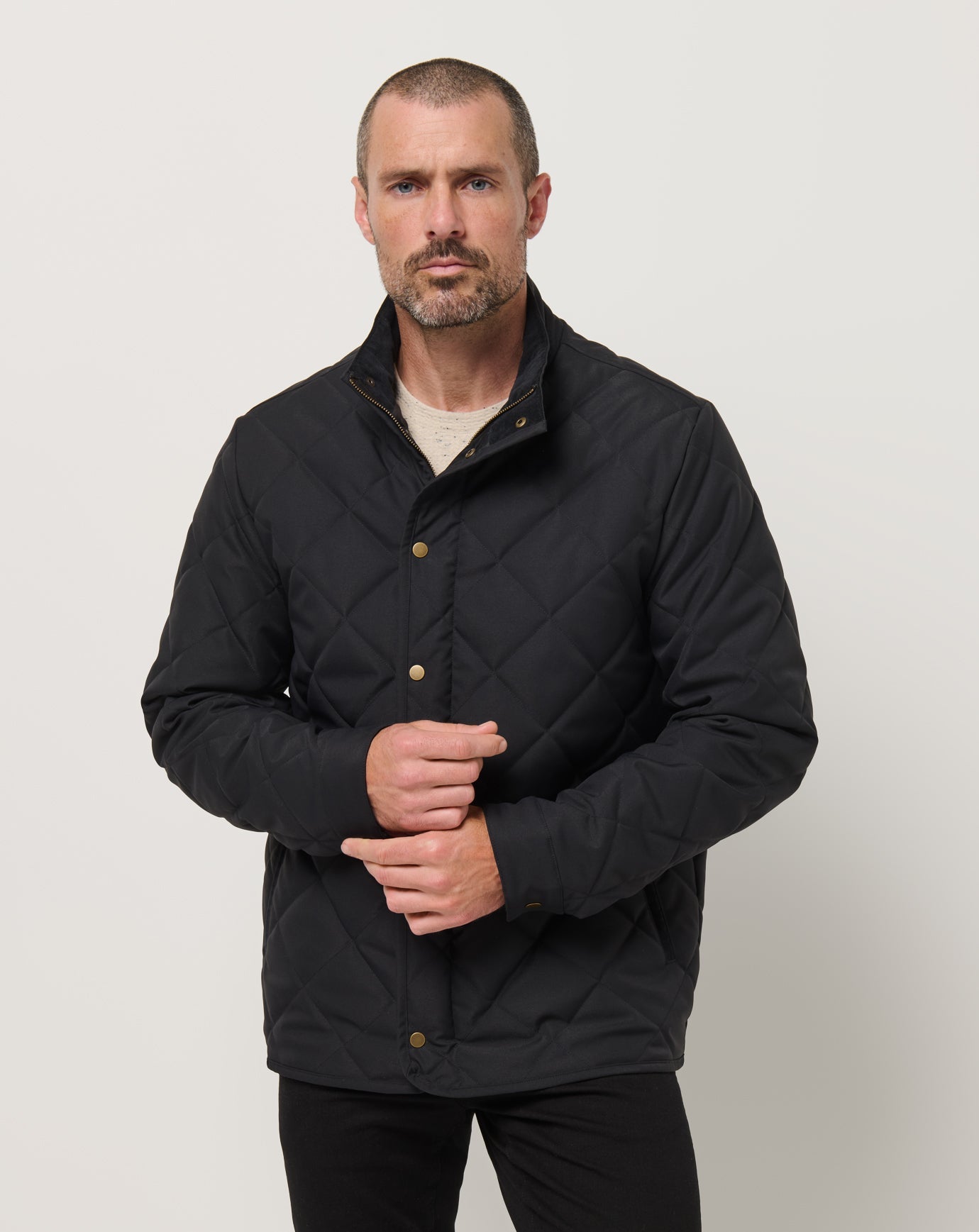 TravisMathew Men's Hylander Jacket Apparel TravisMathew Black Small