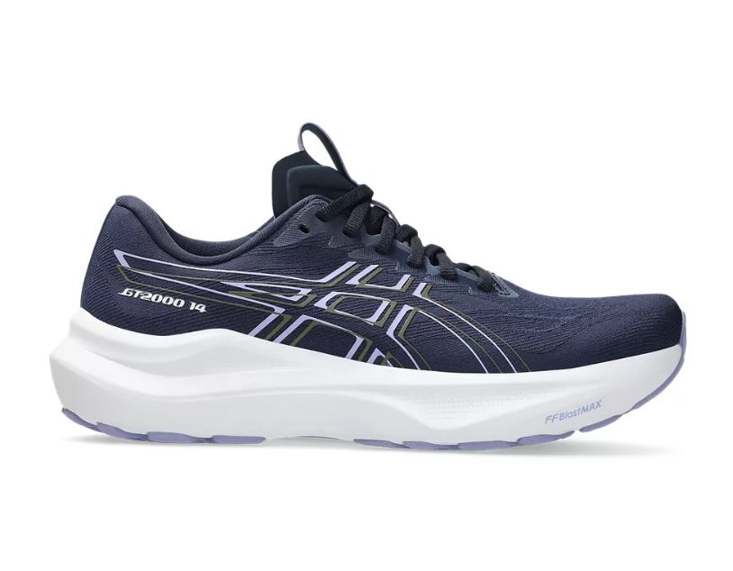 ASICS Women's GT-2000 v14 Footwear ASICS Midnight/Bluebell-404 6 Medium-B