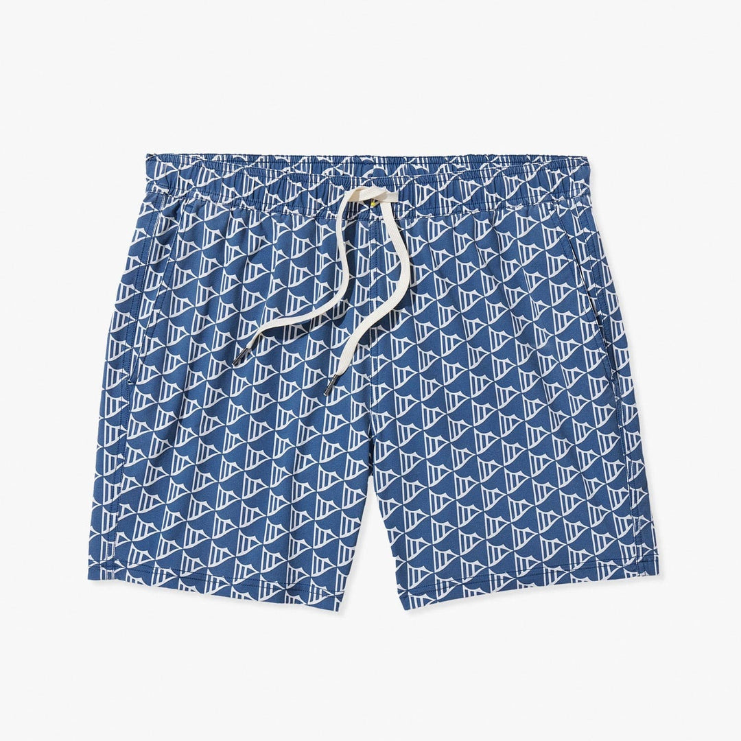 Fair Harbor Men's Bungalow Short Apparel Fair Harbor Navy Windy Flags Small
