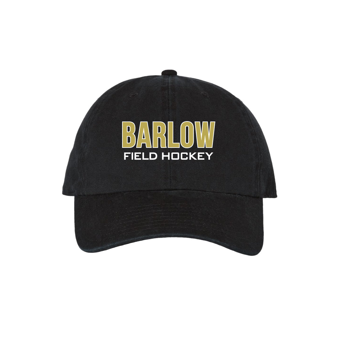 Barlow Field Hockey Baseball Hat Logowear Barlow Field Hockey Black