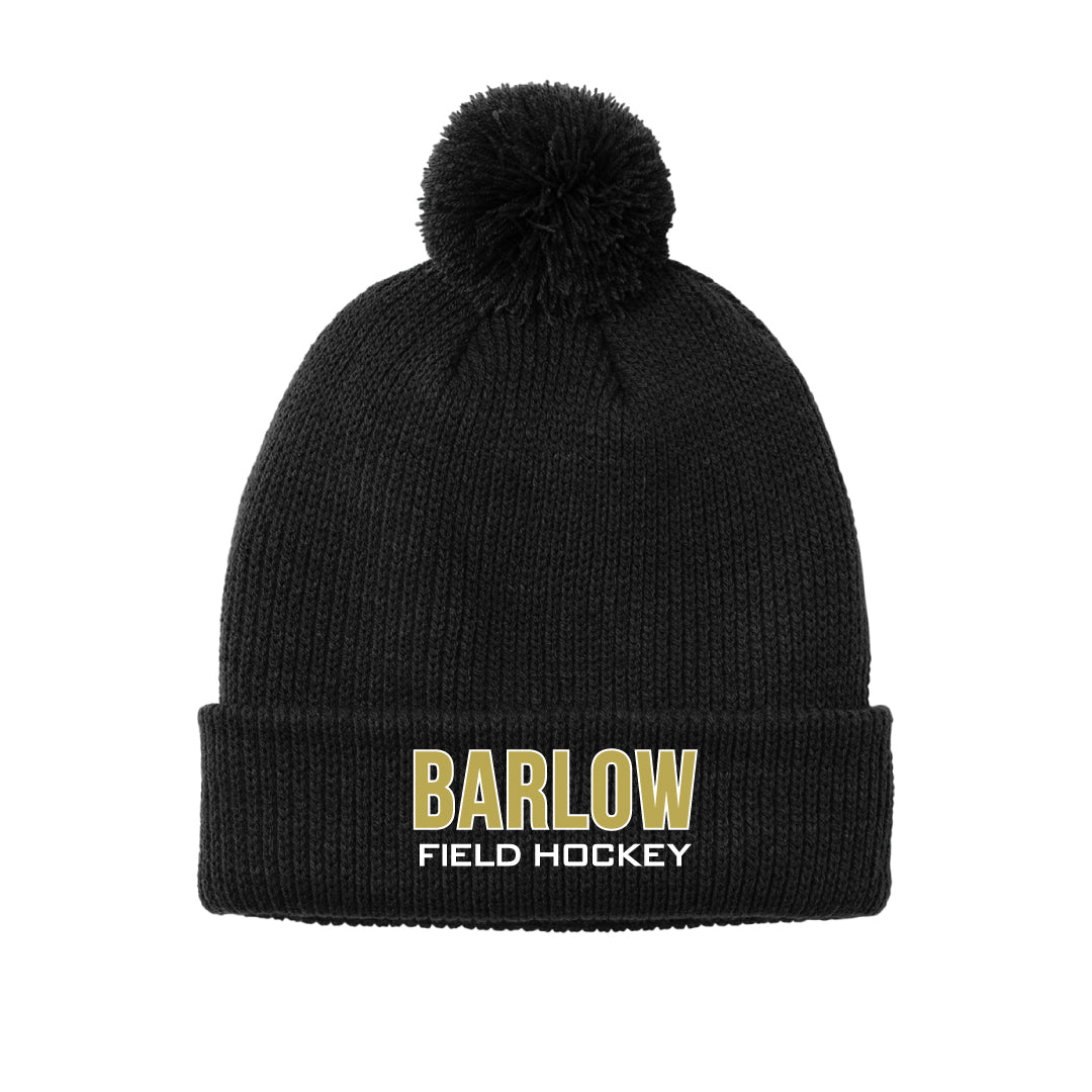 Barlow Field Hockey Fleece Pom Beanie Logowear Barlow Field Hockey Black