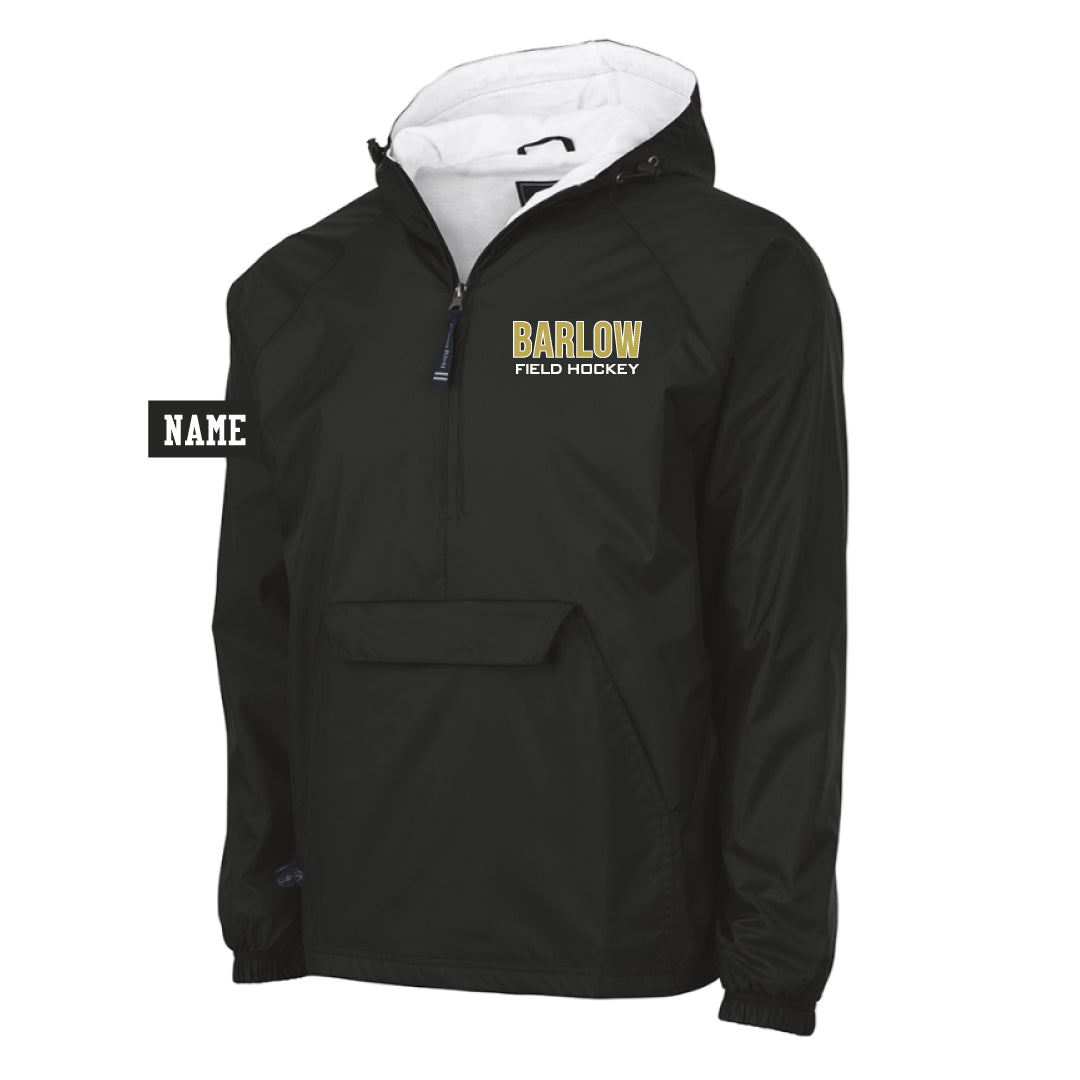 Barlow Field Hockey Hooded 1/4 Zip Wind Breaker Logowear Barlow Field Hockey Black Adult S