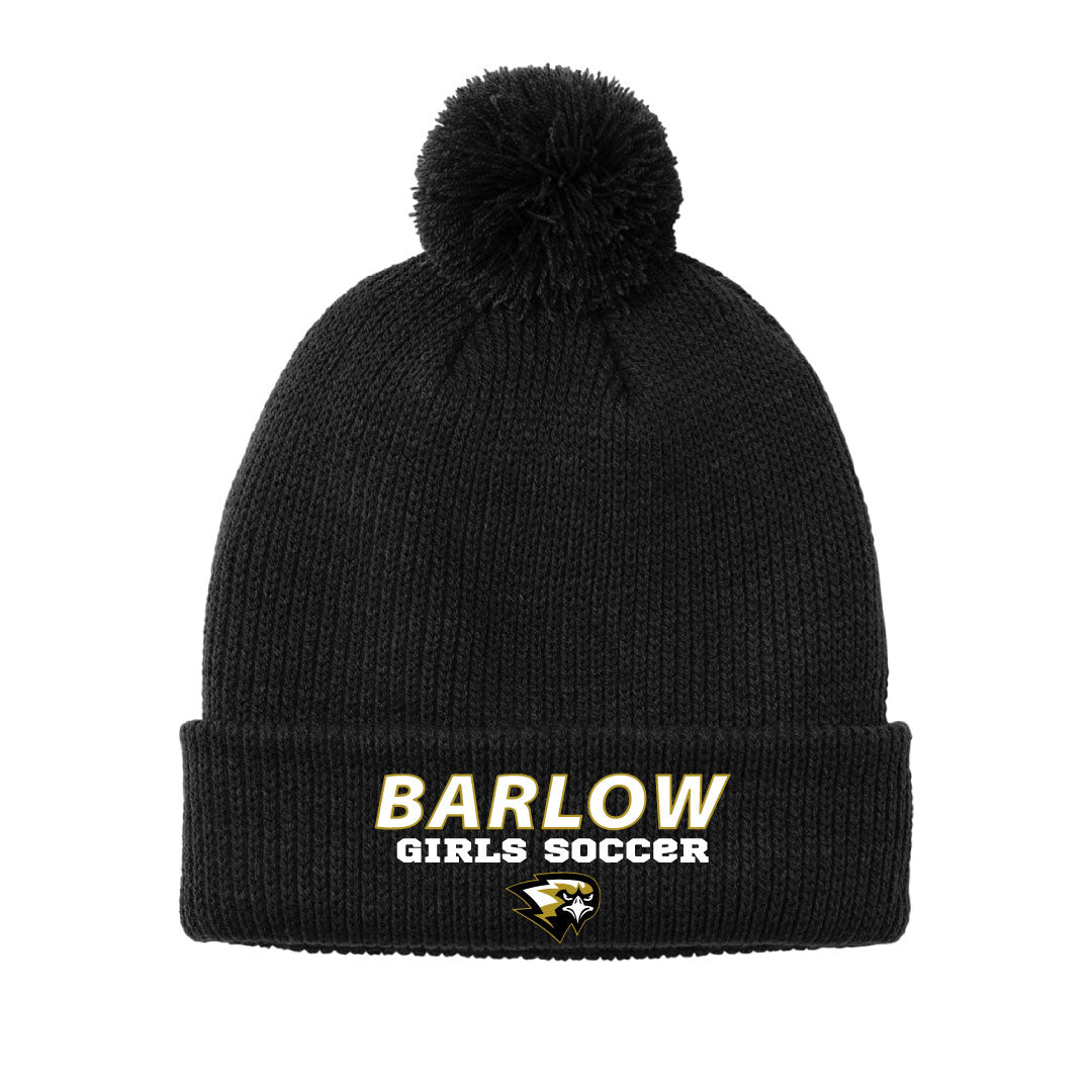 Barlow Girls Soccer Pom Beanie Logowear Barlow Girls Soccer