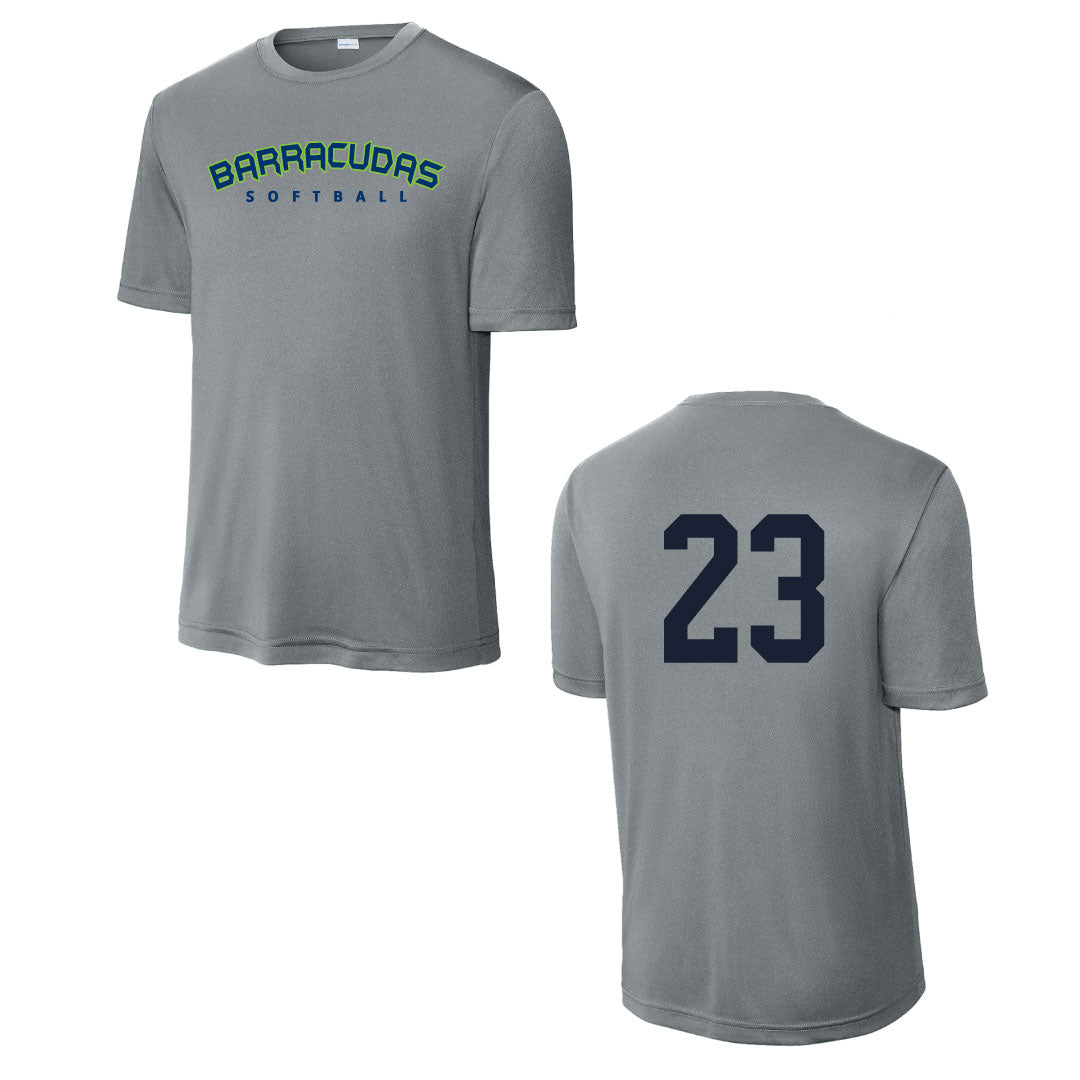Barracudas Softball Performance Practice Tee Logowear Barracudas