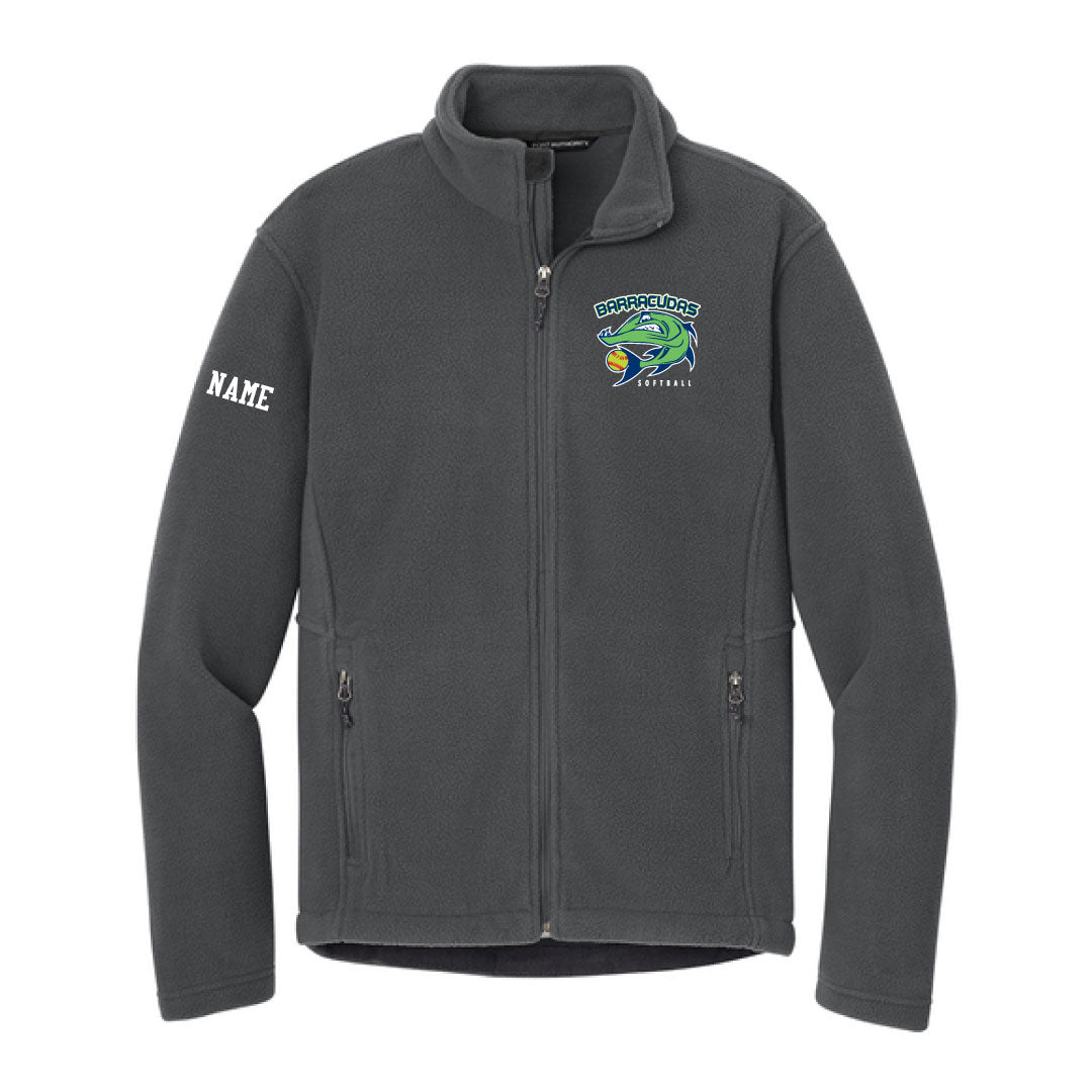 Barracudas Softball Fleece Full Zip Logowear Barracudas Iron Ladies S