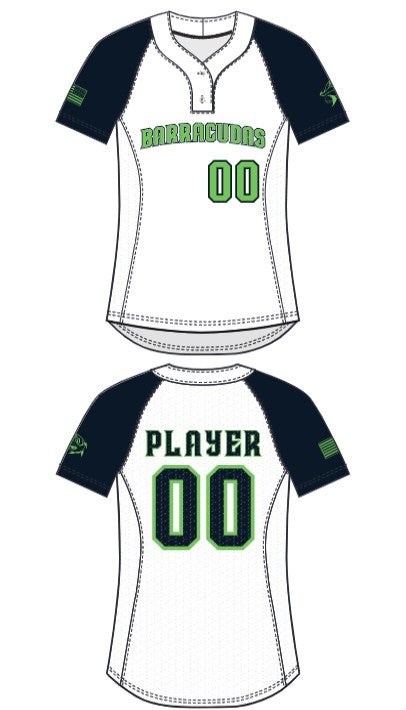 Barracudas Softball Uniform 2- Button Jersey Logowear Barracudas