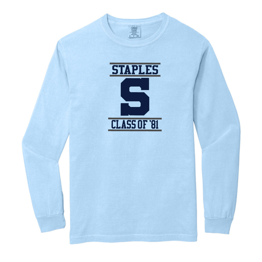 Staples High School Class of 81 Beach Washed Cotton Long Sleeve