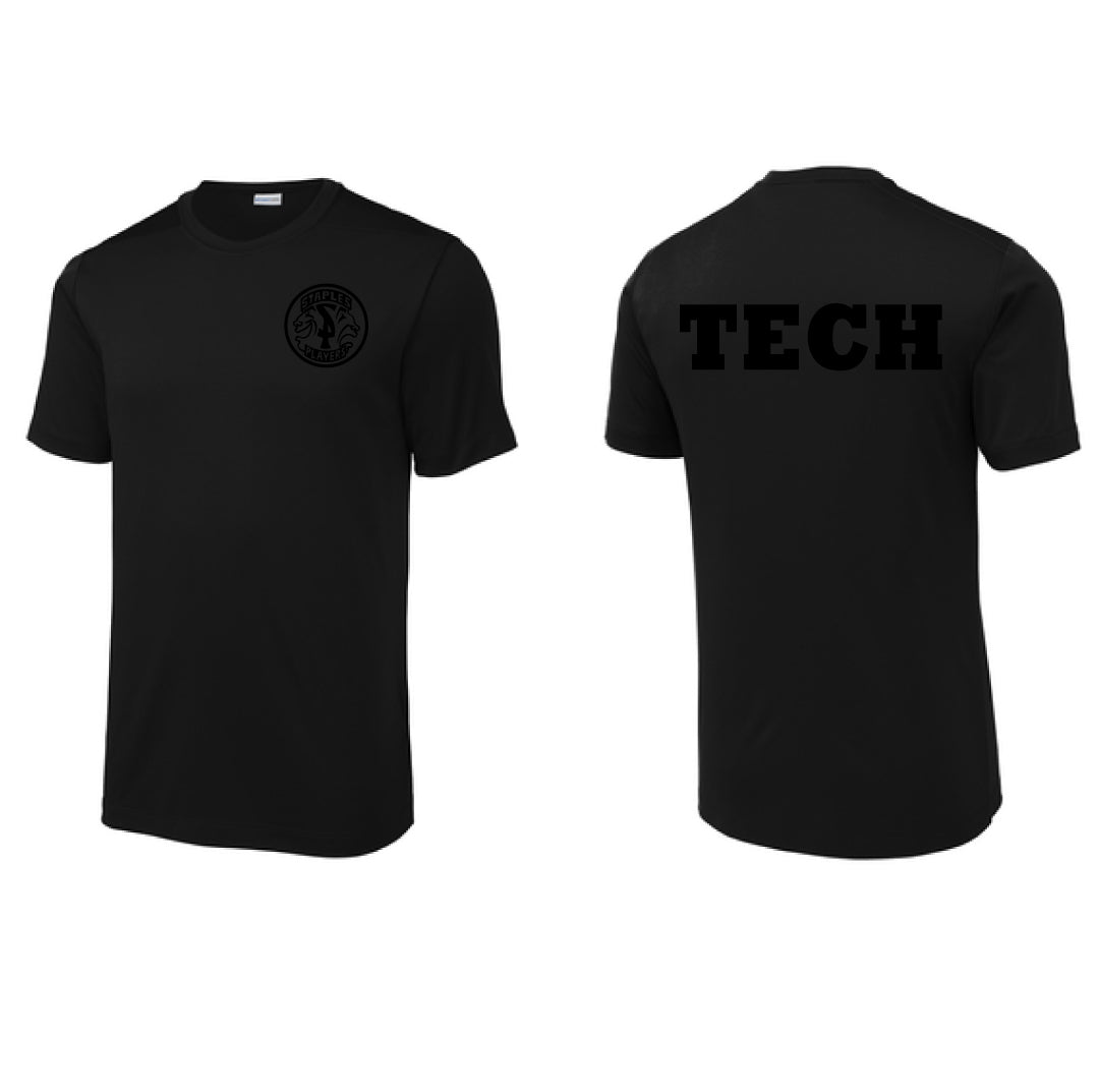 Staples Players TECH Performance Short Sleeve Logowear Staples Players Black Ladies XS