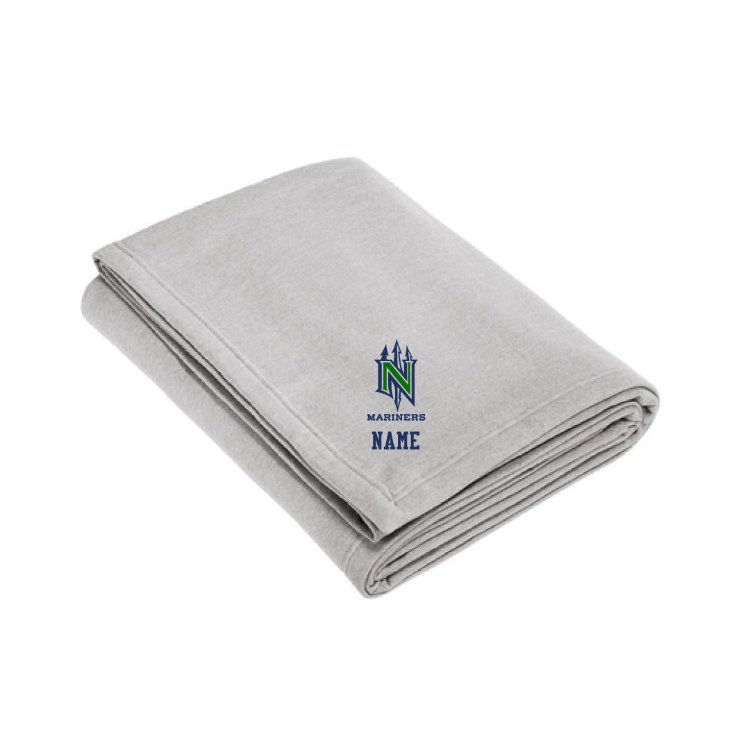 NYB Mariners Sweatshirt Fleece Blanket Logowear Norwalk Youth Baseball Athletic Heather