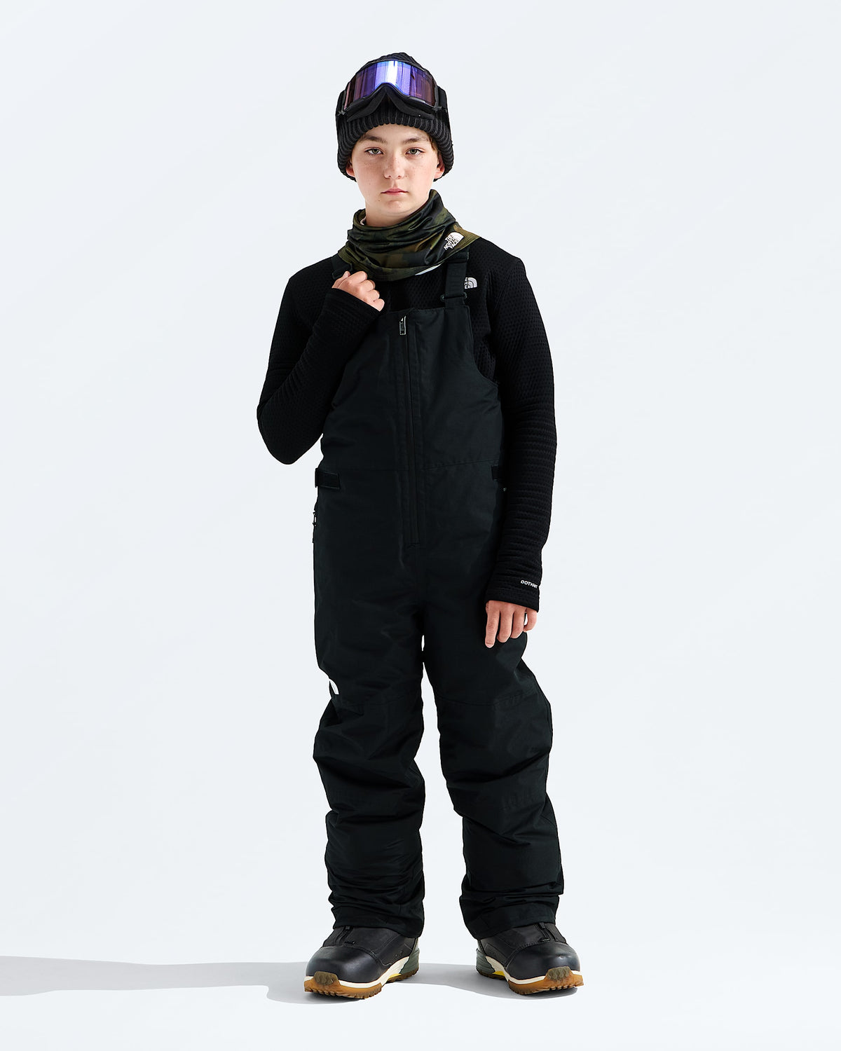 The North Face Teen Freedom Insulated Bib Apparel North Face TNF Black-JK3 XSmall