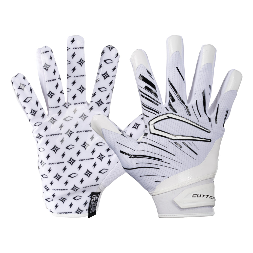Cutters Youth Game Day Pro LE Receiver Gloves Accessories United Sports Brands White/Black Luxe XSmall