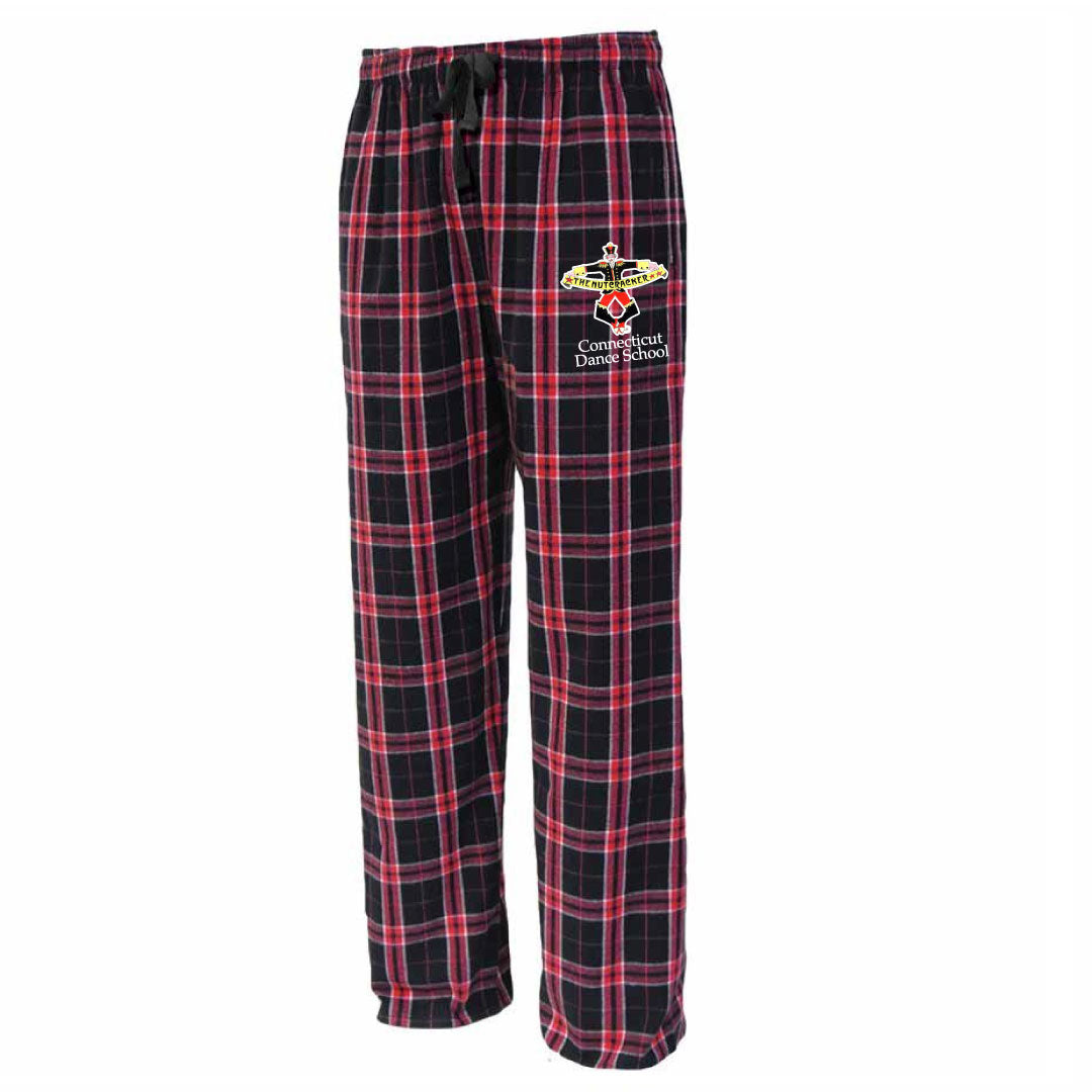 CT Dance Nutcracker Flannels Logowear Connecticut Dance School Black/Red Buffalo Youth S