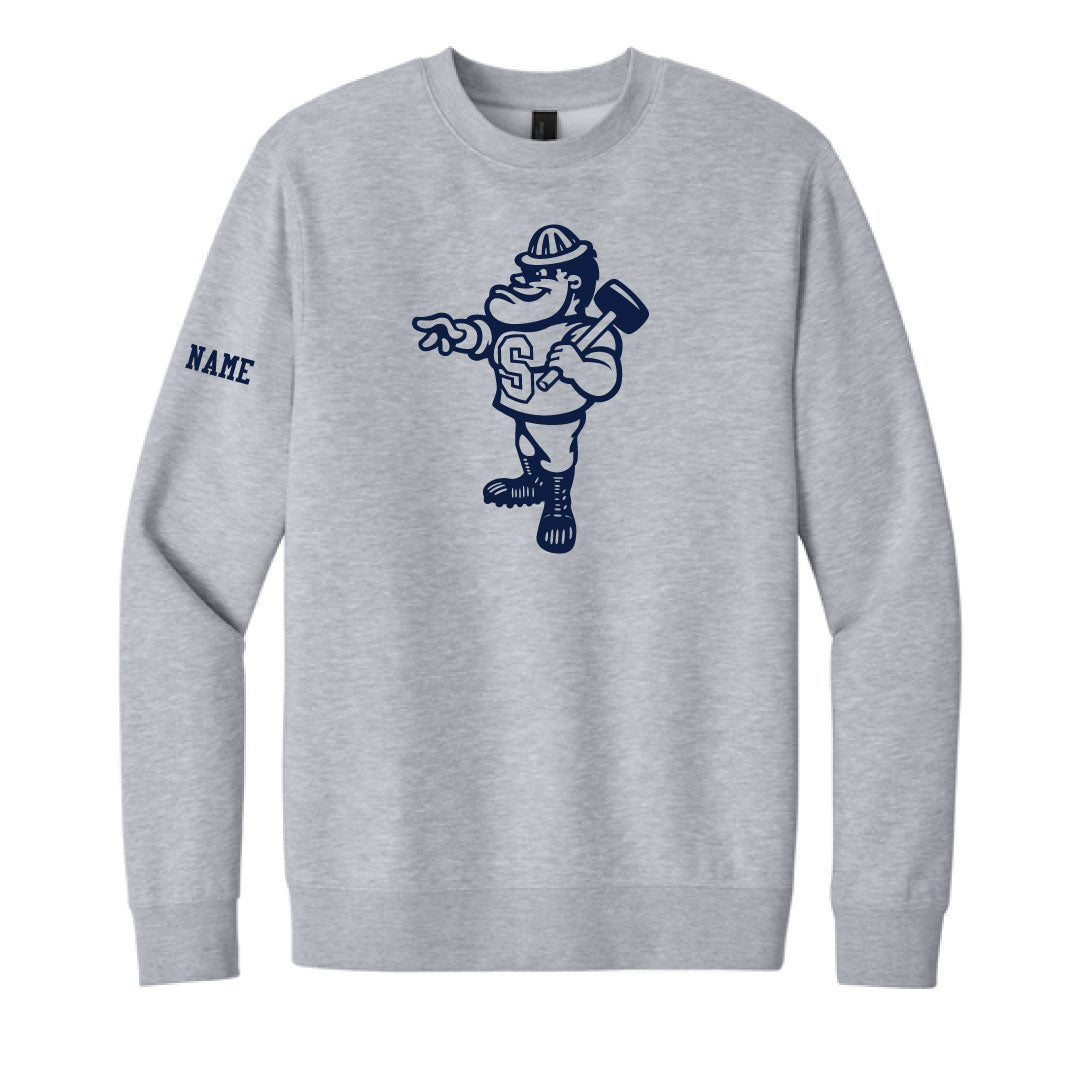 Staples Athletics Crewneck Sweatshirt Logowear Staples Athletics Lt Grey Adult S