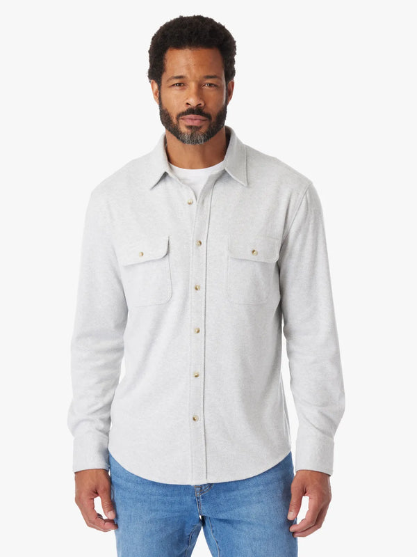 Fair Harbor Mens The Dunewood Flannel Apparel Fair Harbor Heather Grey Twill-029 Small