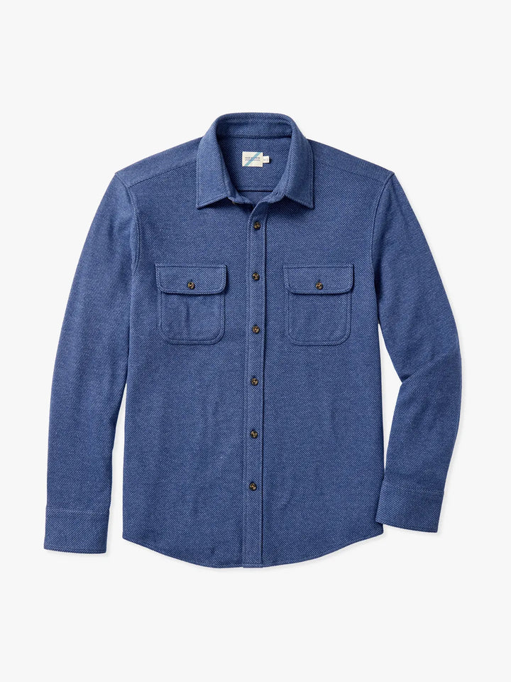 Fair Harbor Mens The Dunewood Flannel Apparel Fair Harbor Navy Twill-419 Small