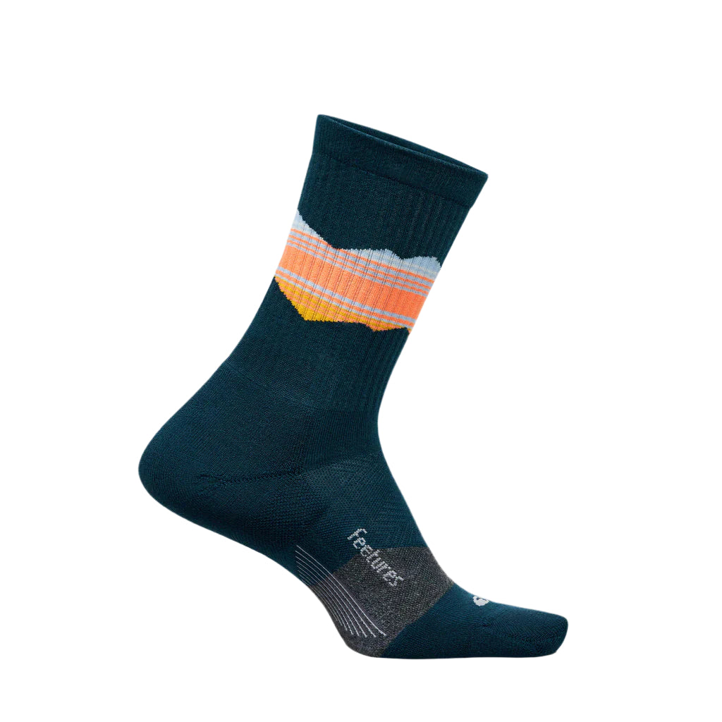 Feetures Trail Max Cushion Mini Crew Apparel Feetures Blue Ridge Navy Medium