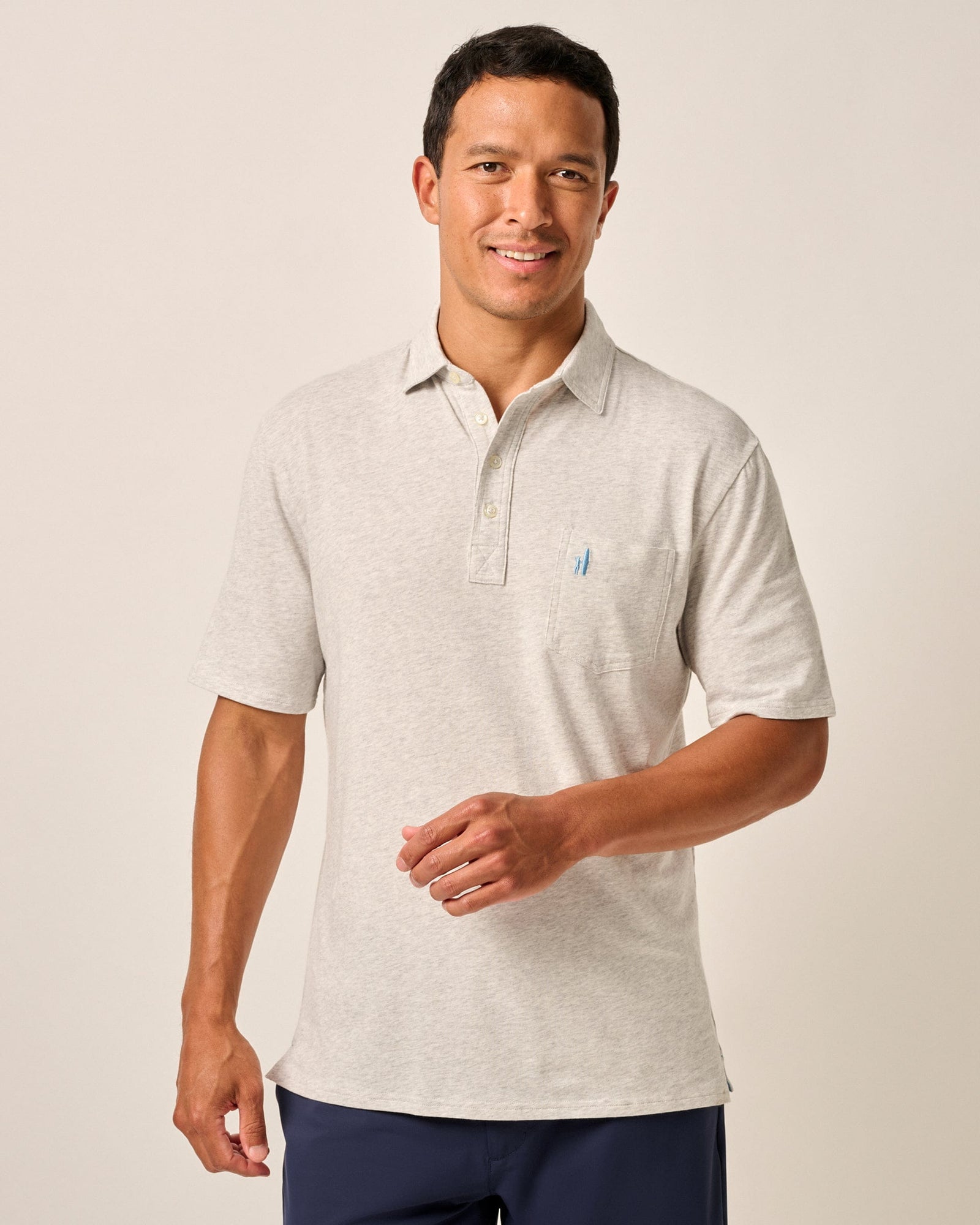 Johnnie-O Men's Heathered Original Polo 2.0 Apparel Johnnie-O Heather Gray Small