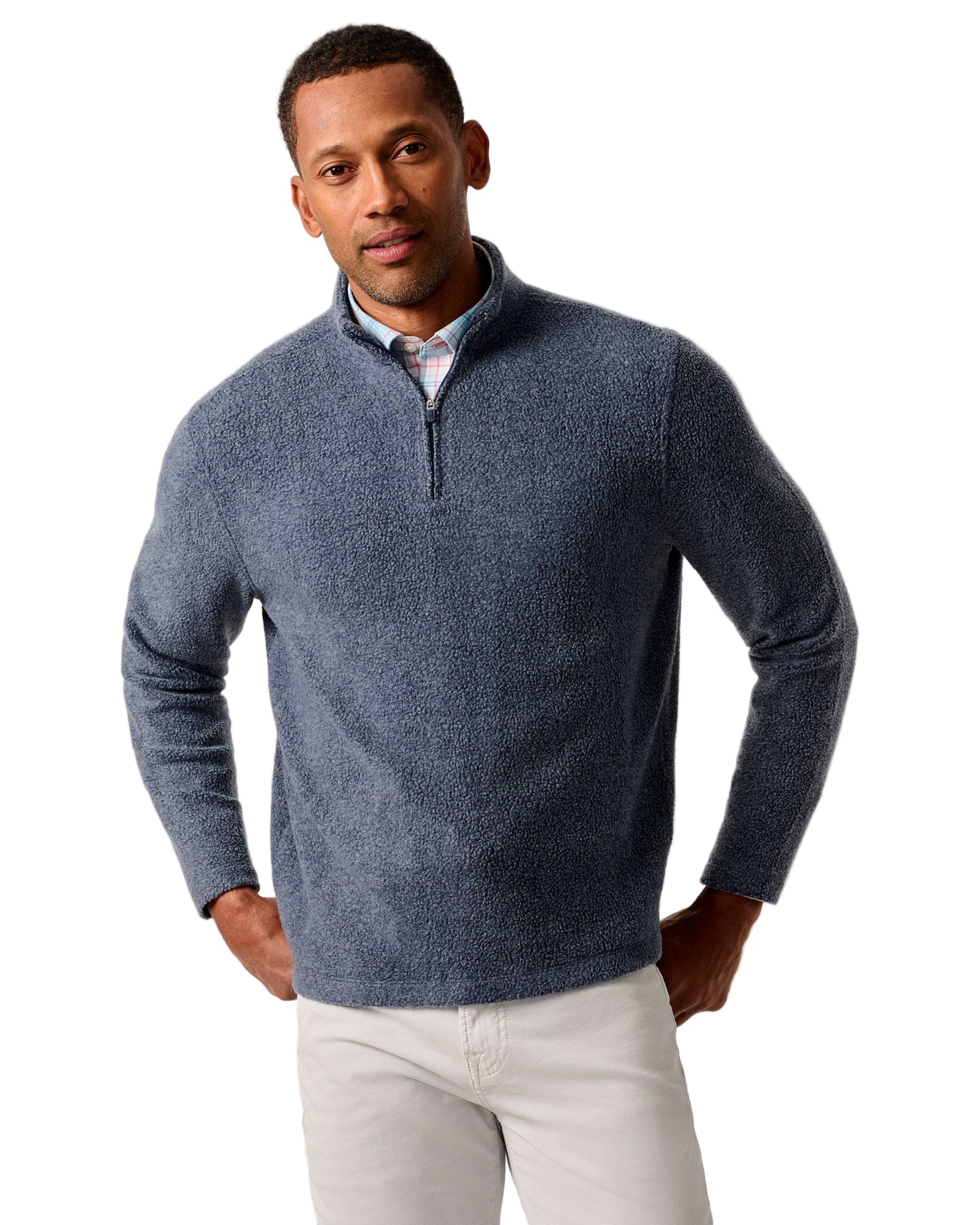 Johnnie-O Men's Dion Sherpa 1/4 Zip Pullover Apparel Johnnie-O Navy Small