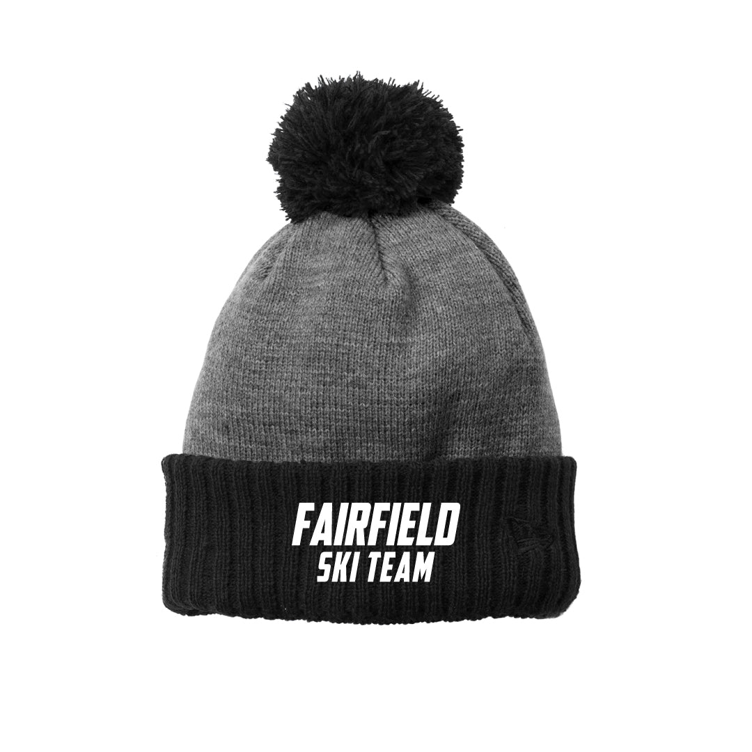 Fairfield Ski Team Pom Beanie Logowear Fairfield Ski Black/Grey