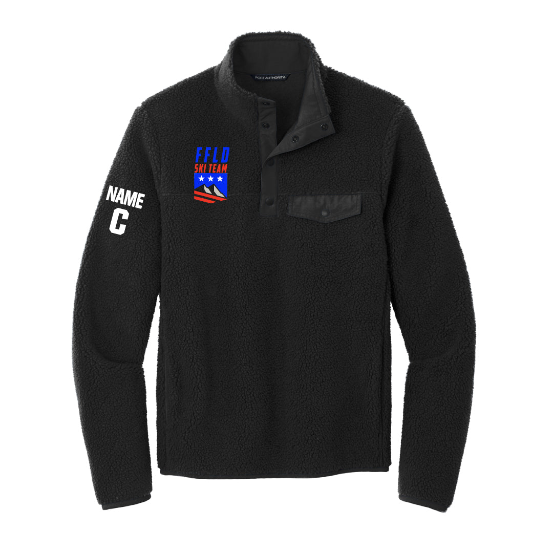 Fairfield Ski Team Snap Fleece Logowear Fairfield Ski Black Adult XS