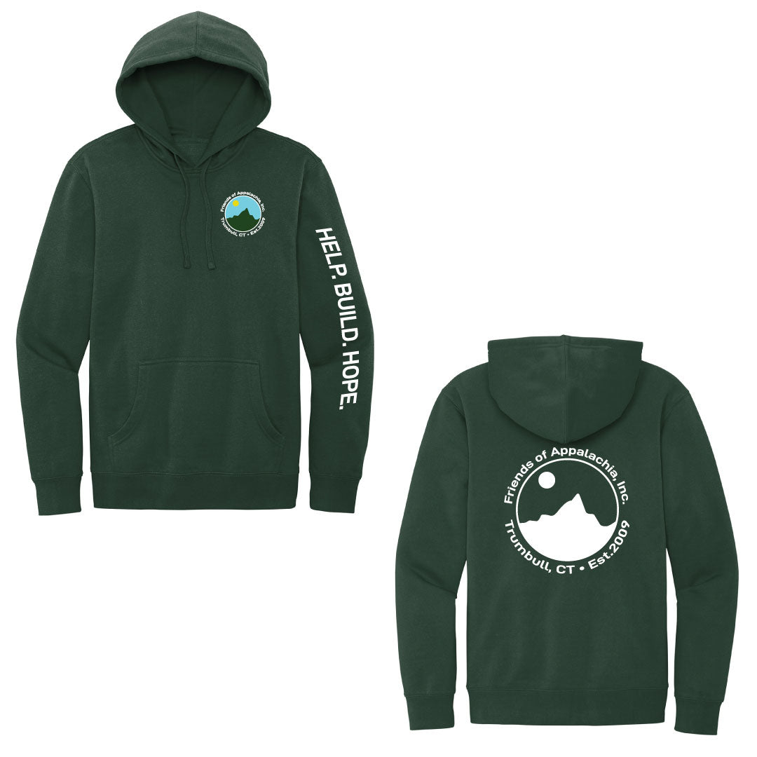 Friends Of Appalachia Hooded Sweatshirt Logowear Friends Of Appalachia Hunter Green Adult XS
