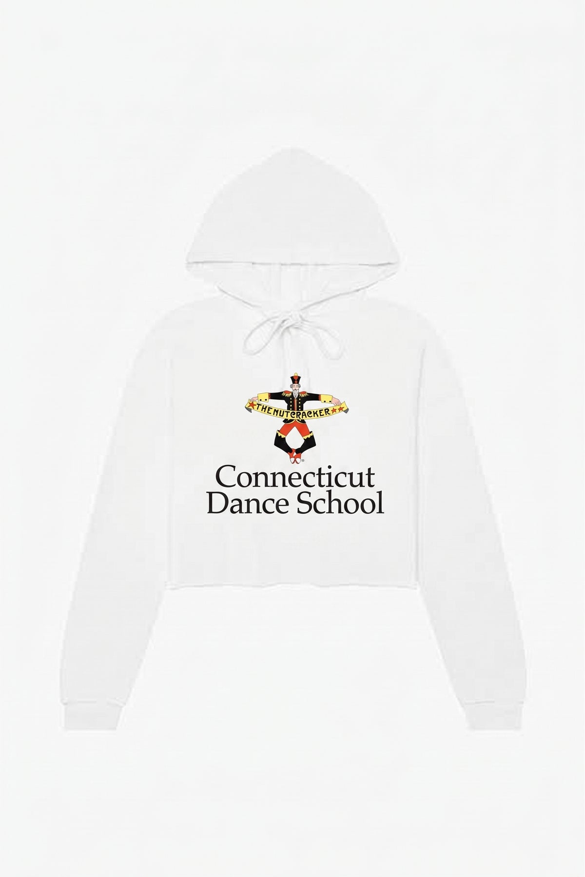 CT Dance Nutcracker Crop Hoodie Logowear Connecticut Dance School White Ladies S
