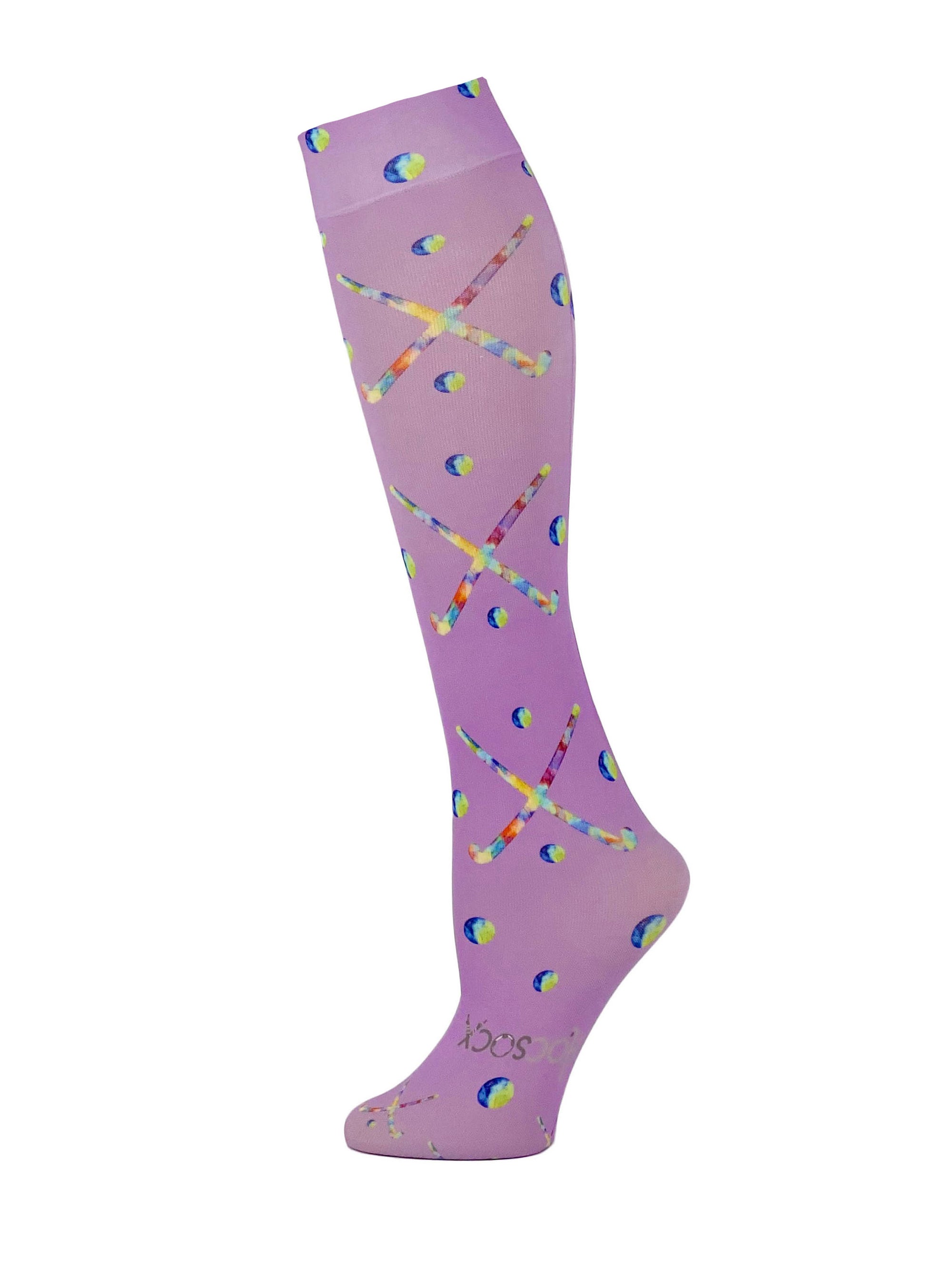 Hocsocx Liner Socks Apparel Hocsocx Field Hockey Sticks Multi Color Youth: shoe sizes 13-4