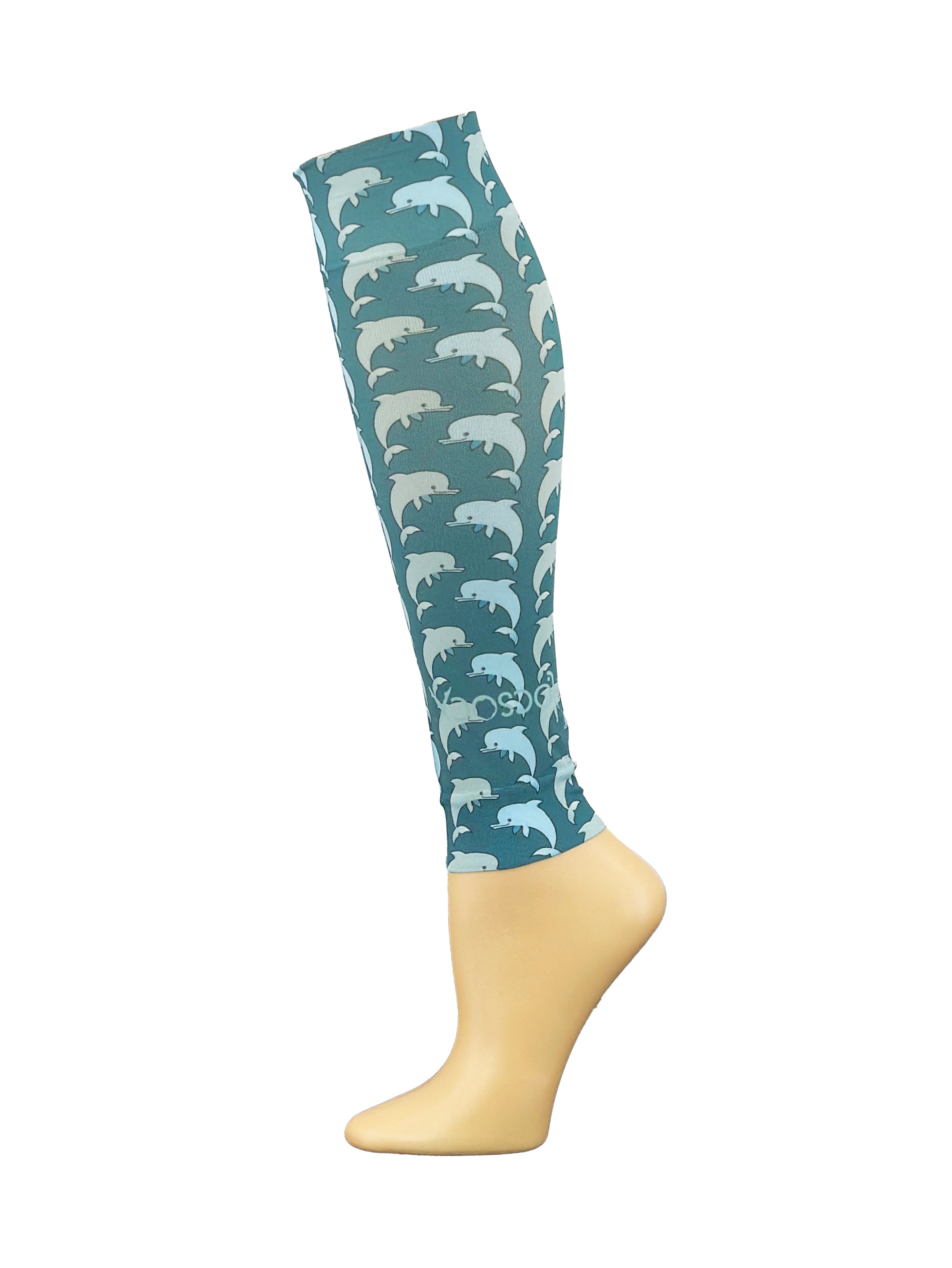 Hocsocx Footless Leg Sleeves Apparel Hocsocx Dolphin Pods 13" Adult